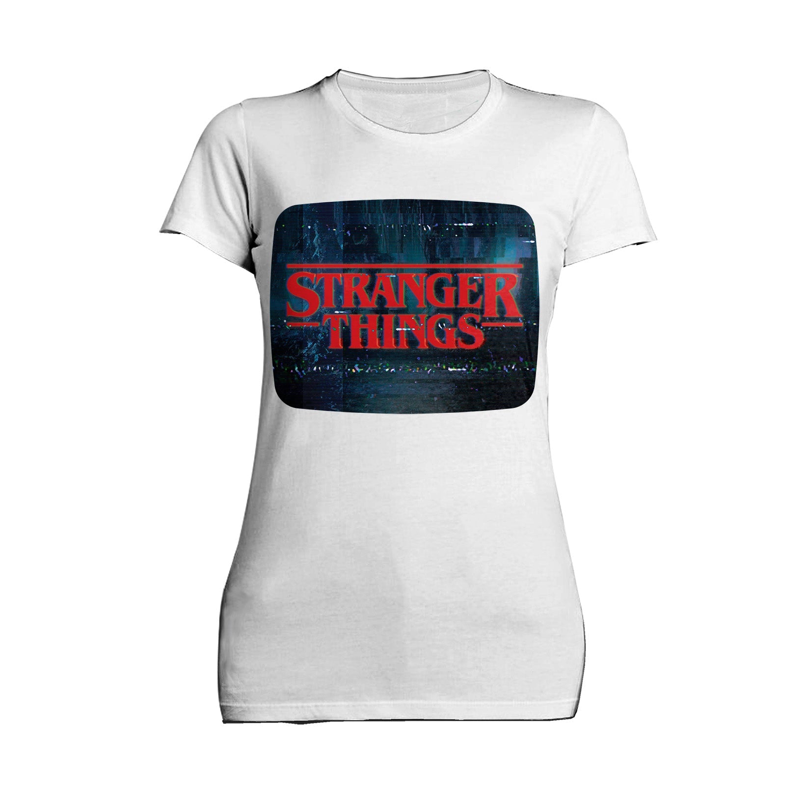 Stranger Things Logo TV Screen Women's T-shirt