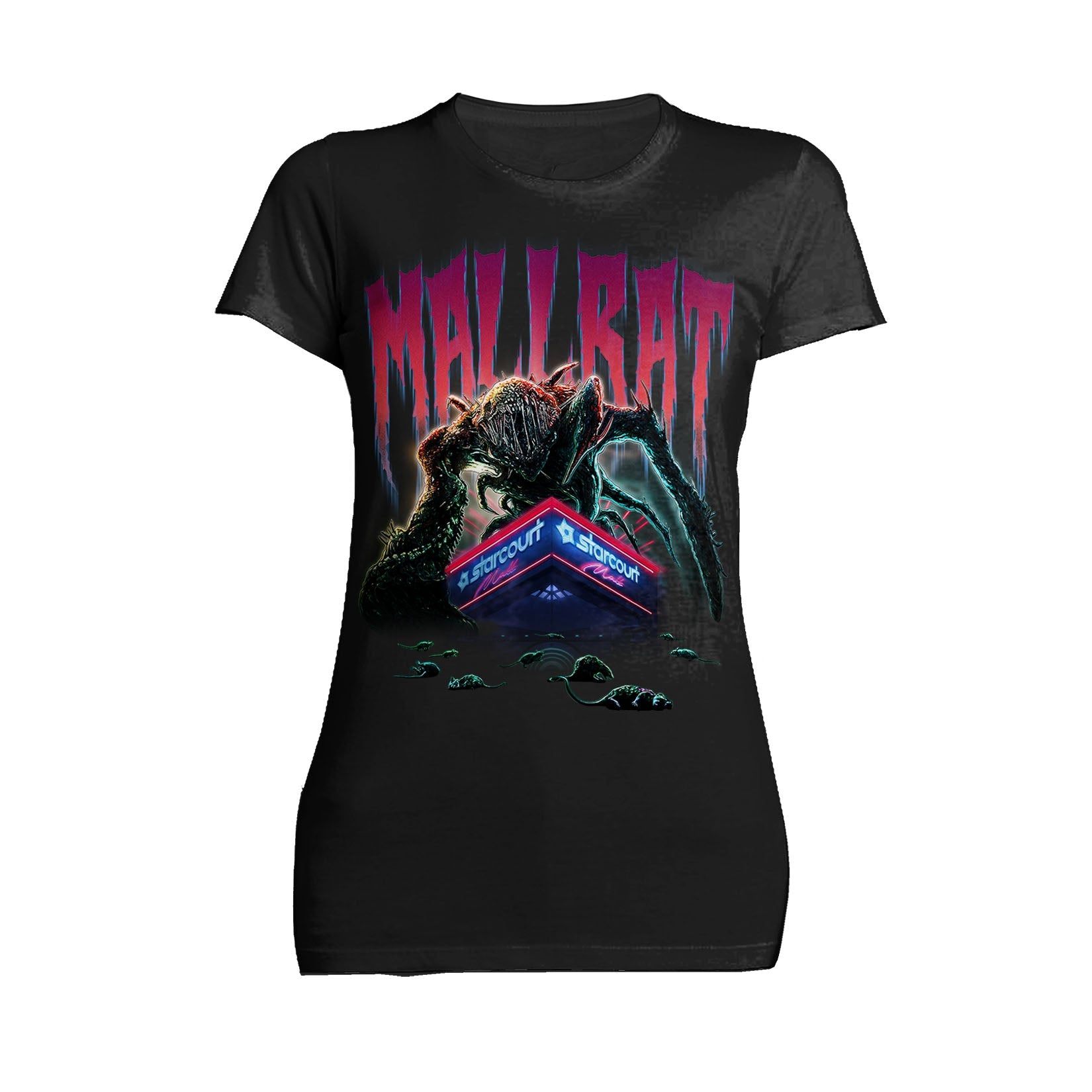 Stranger Things Mind Flayer Mallrat Women's T-Shirt ()
