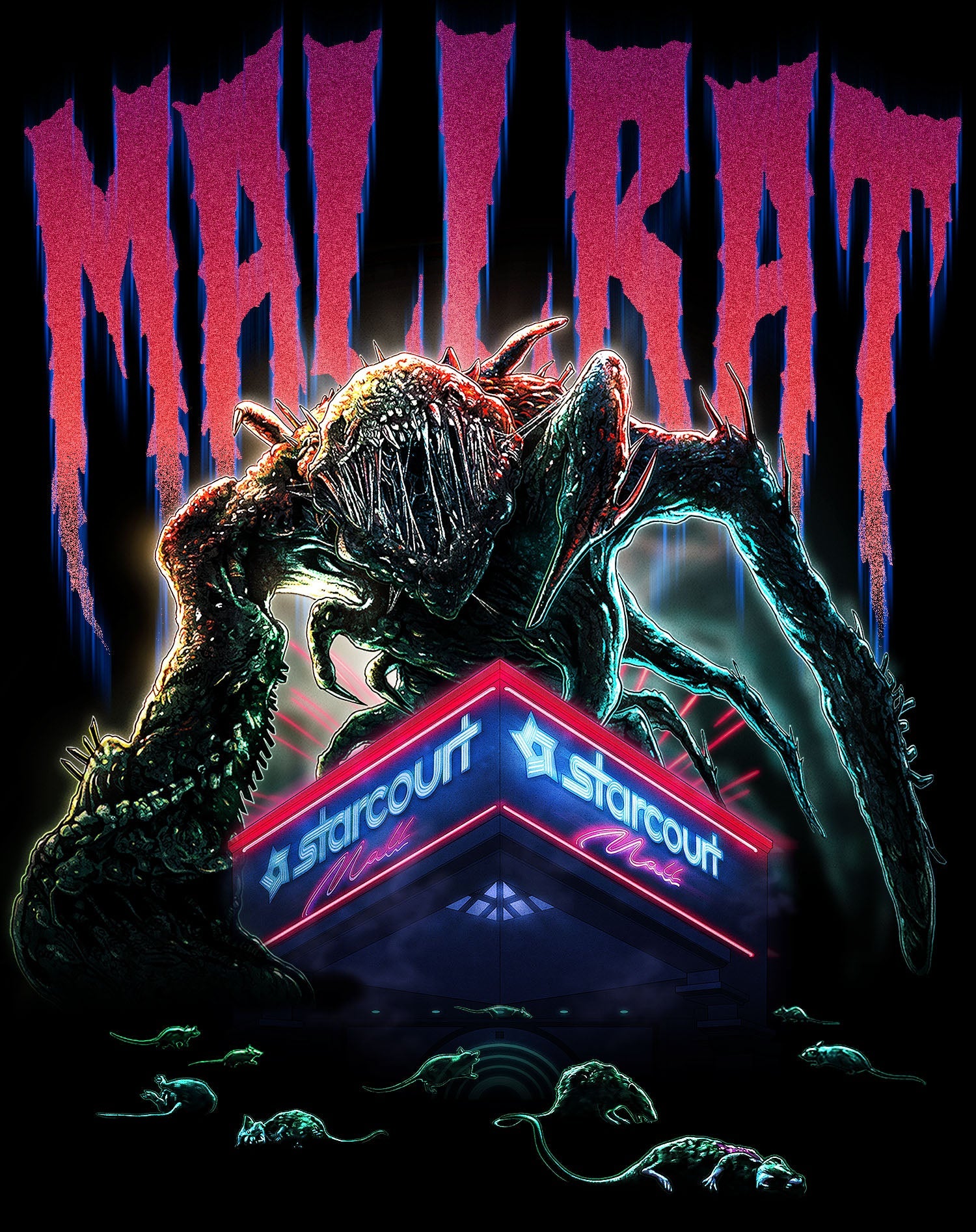 Stranger Things Mind Flayer Mallrat Sweatshirt