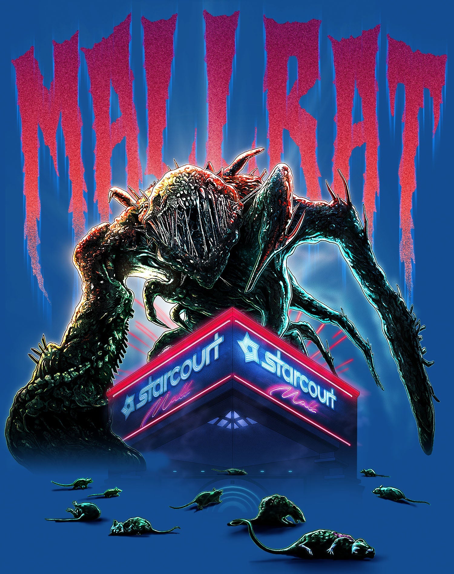 Stranger Things Mind Flayer Mallrat Women's T-Shirt ()