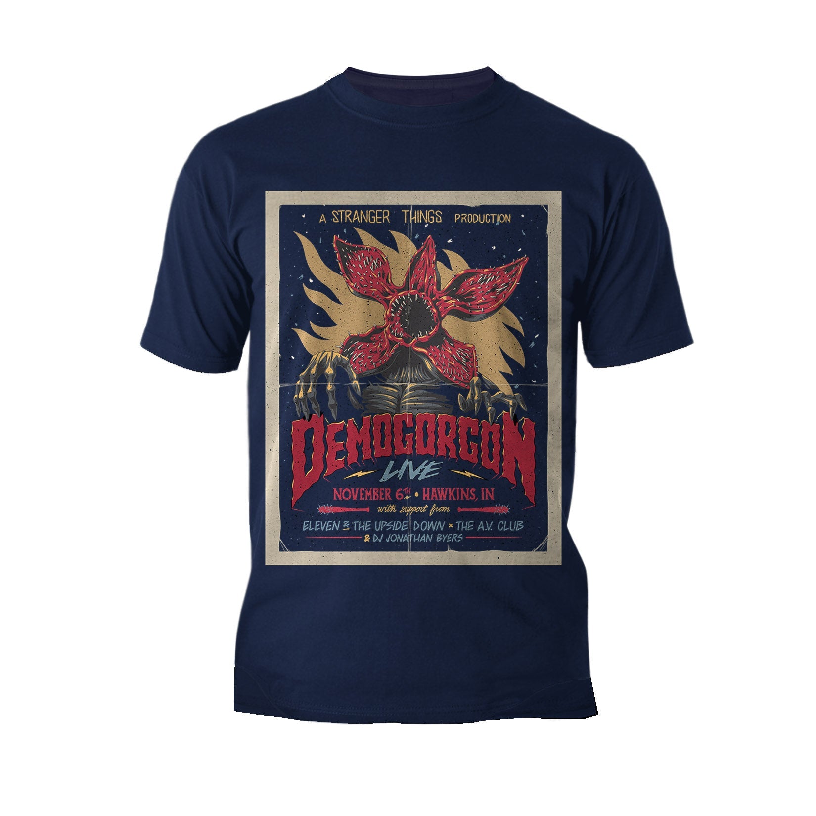 Stranger Things Poster Promo Demogorgon Live Men's T-Shirt