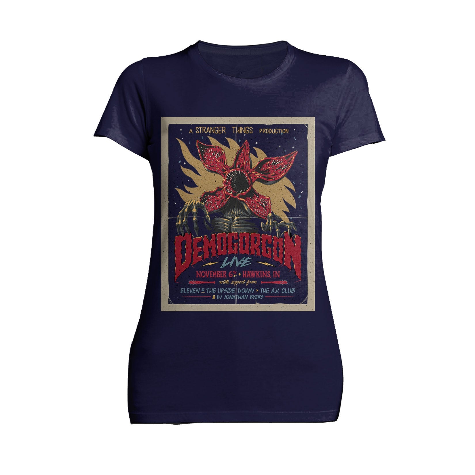 Stranger Things Poster Promo Demogorgon Live Women's T-Shirt