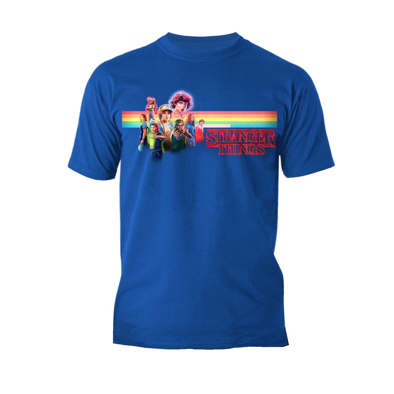 Stranger Things Retro The Party Action Pose Game Over Original Men's T-Shirt