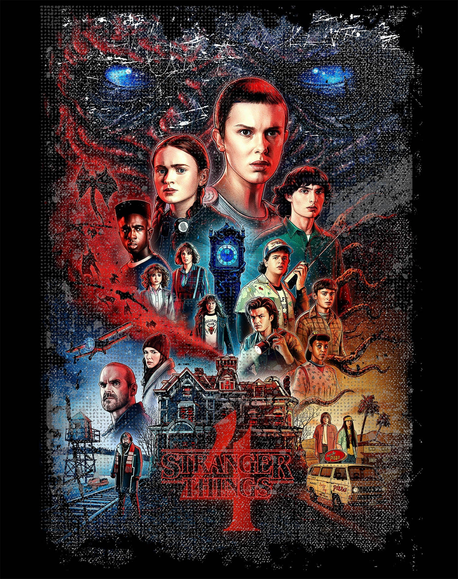 Stranger Things S4 Poster Vintage Battle Sweatshirt