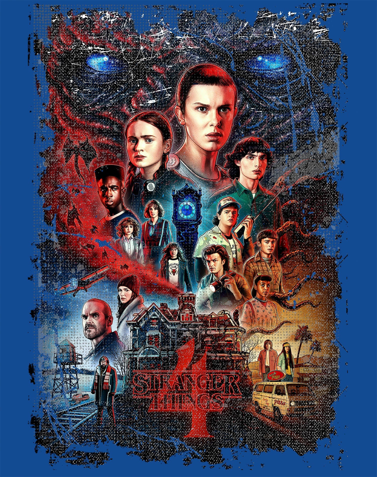 Stranger Things S4 Poster Vintage Battle Sweatshirt