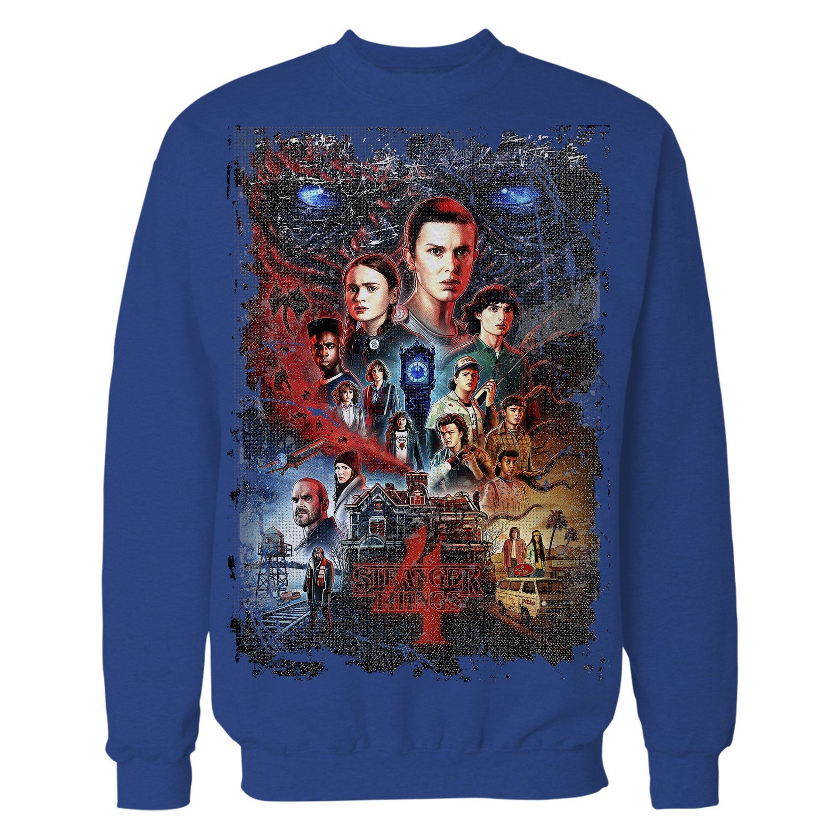 Stranger Things S4 Poster Vintage Battle Sweatshirt