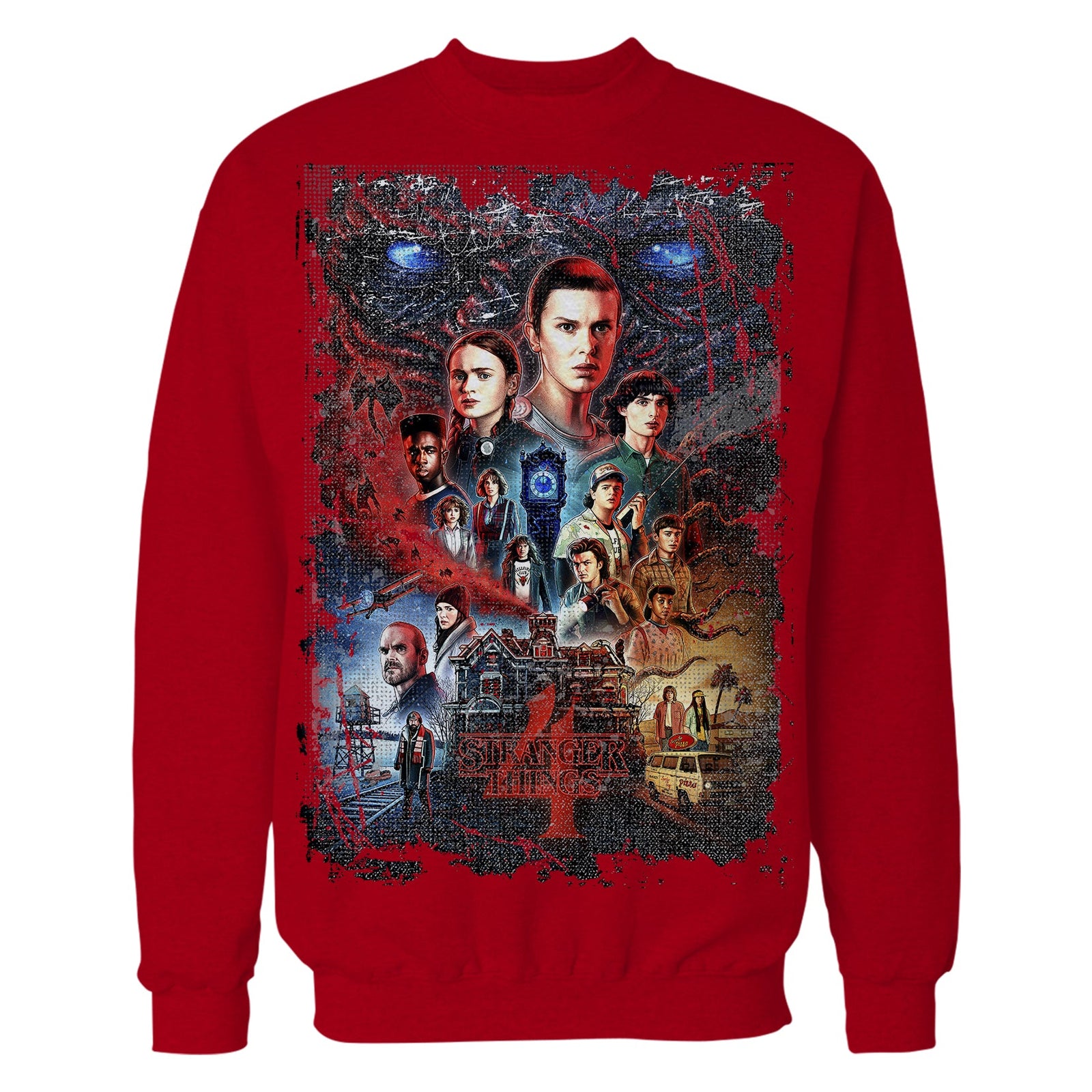 Stranger Things S4 Poster Vintage Battle Sweatshirt