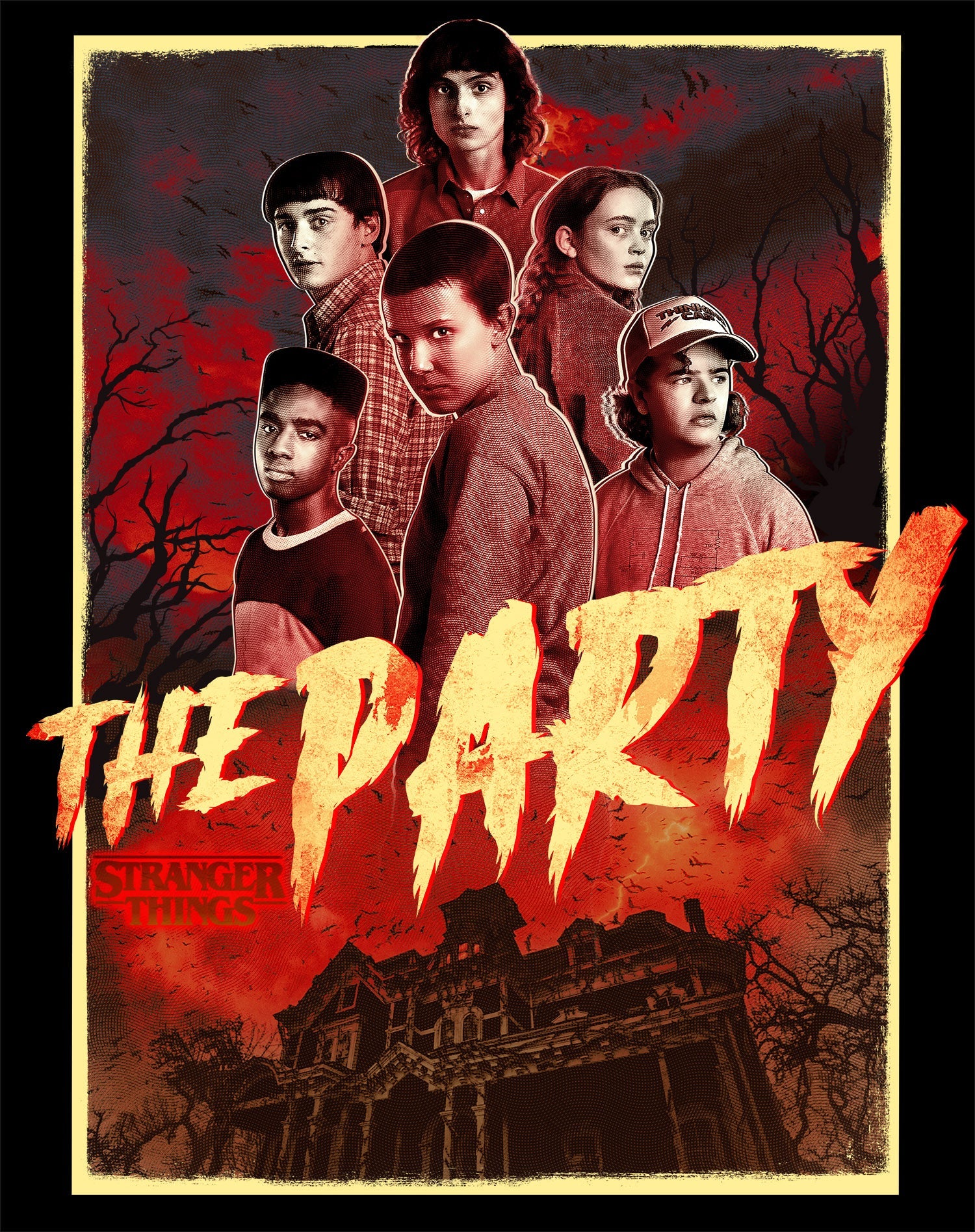 Stranger Things The Party House Men's T-Shirt