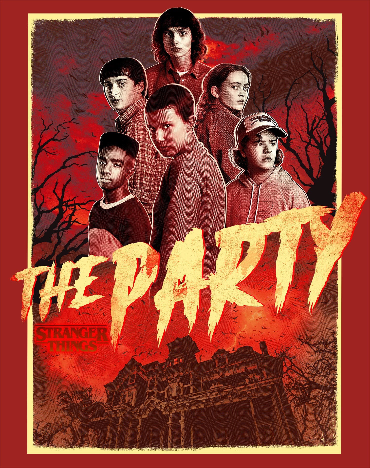 Stranger Things The Party House Men's T-Shirt