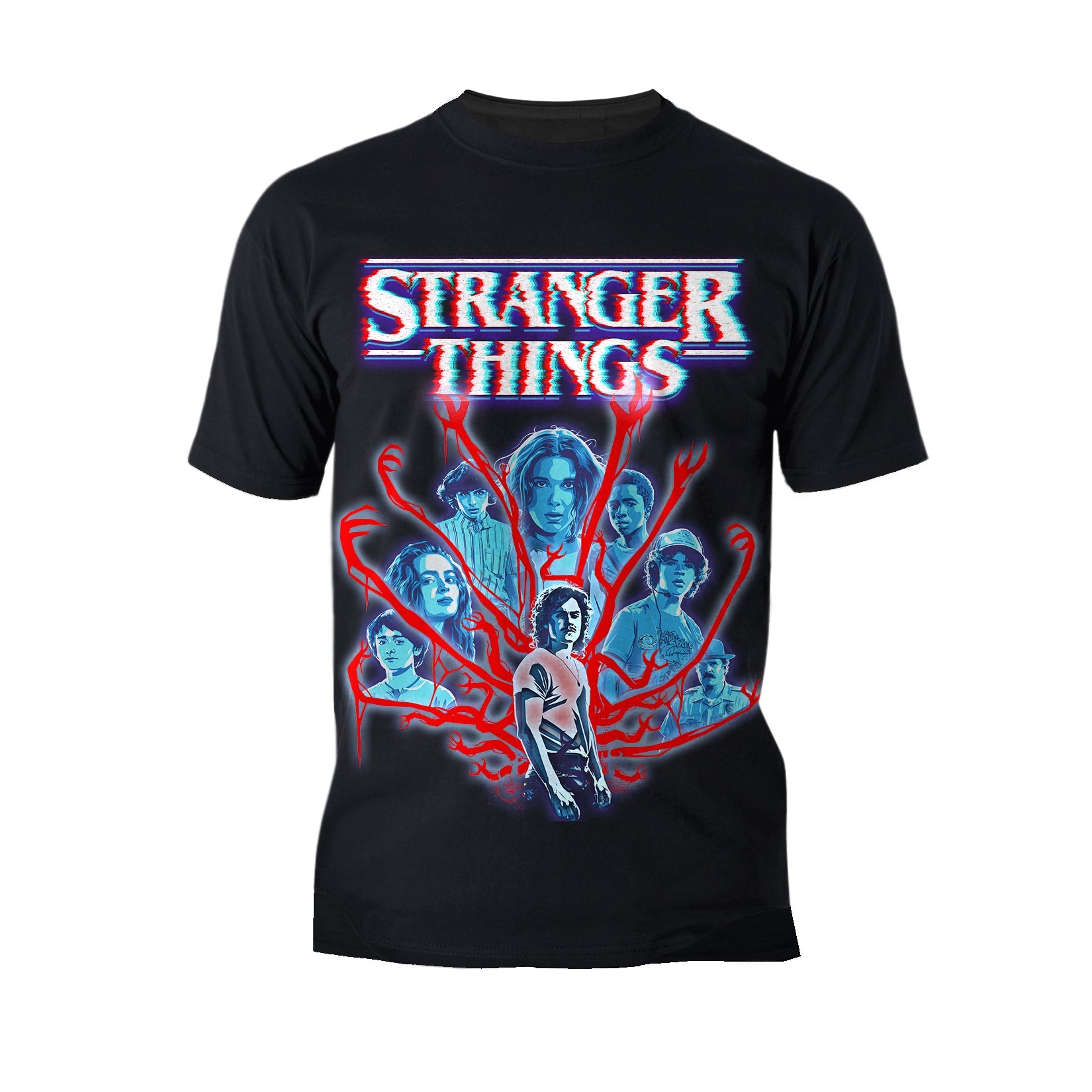 Stranger Things Vines Poster Hive Glitch Men's T-Shirt