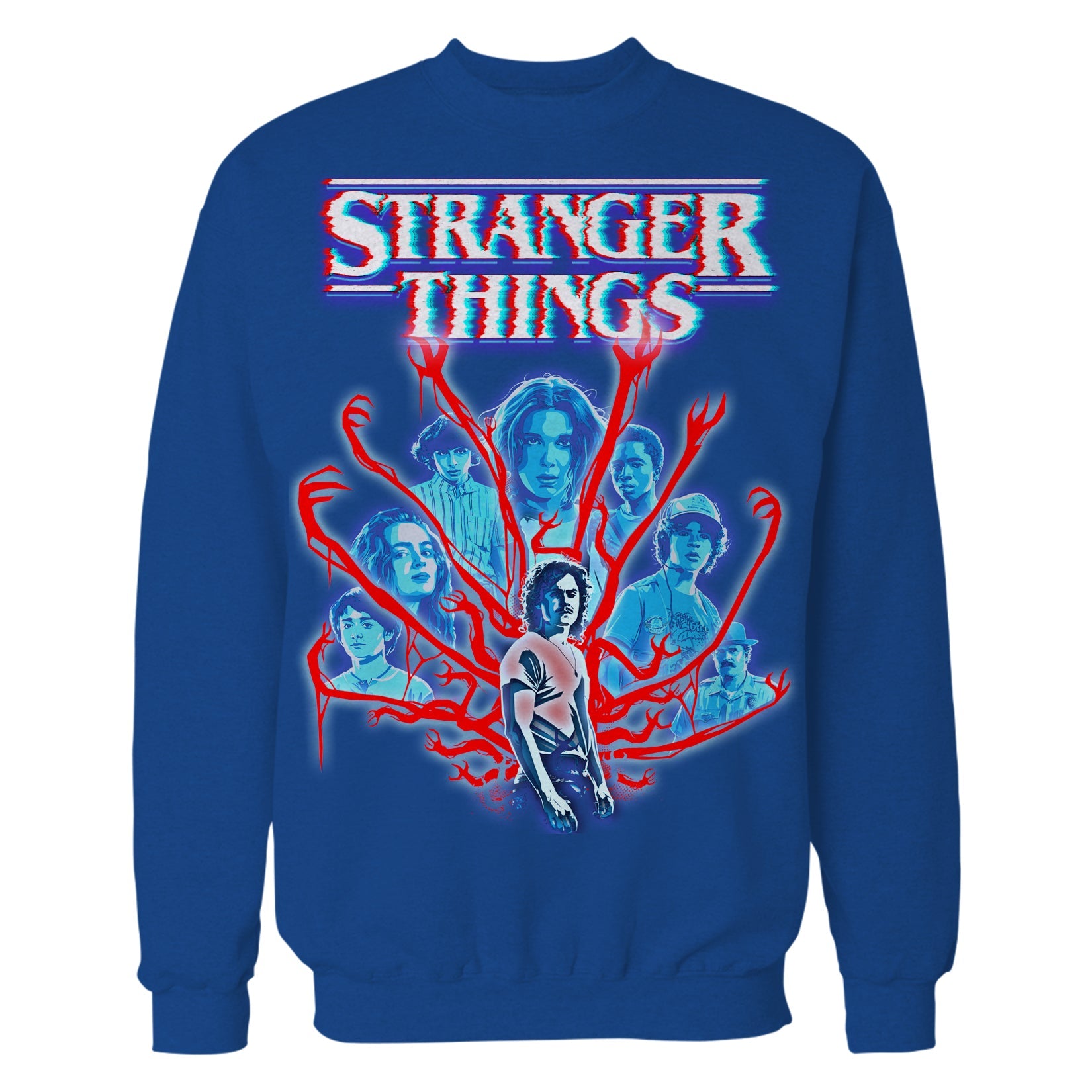 Stranger Things Vines Poster Hive Glitch Sweatshirt