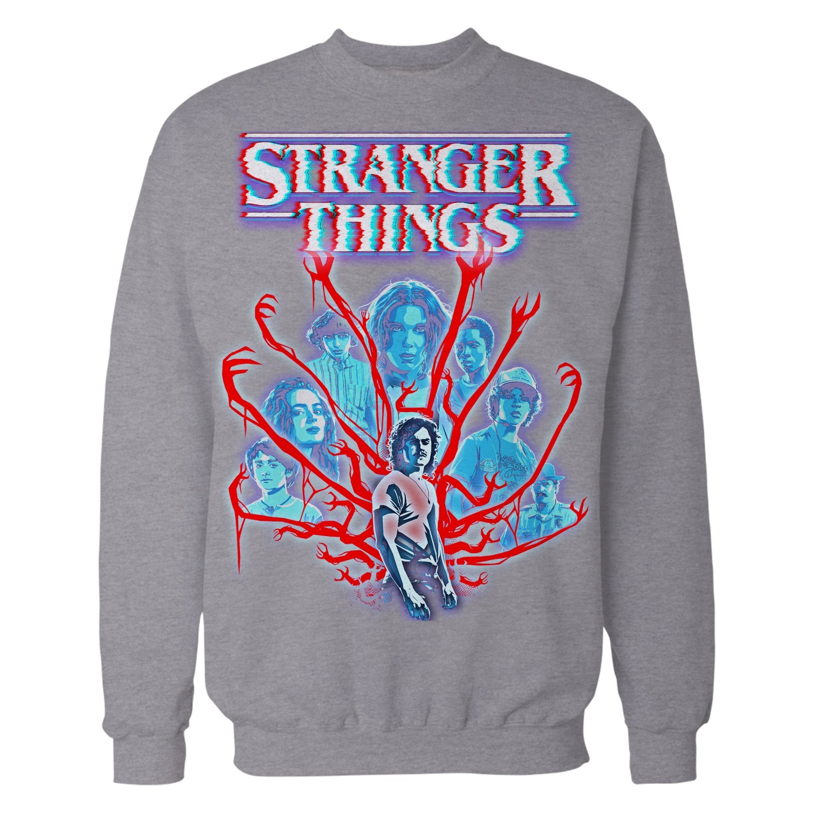 Stranger Things Vines Poster Hive Glitch Sweatshirt