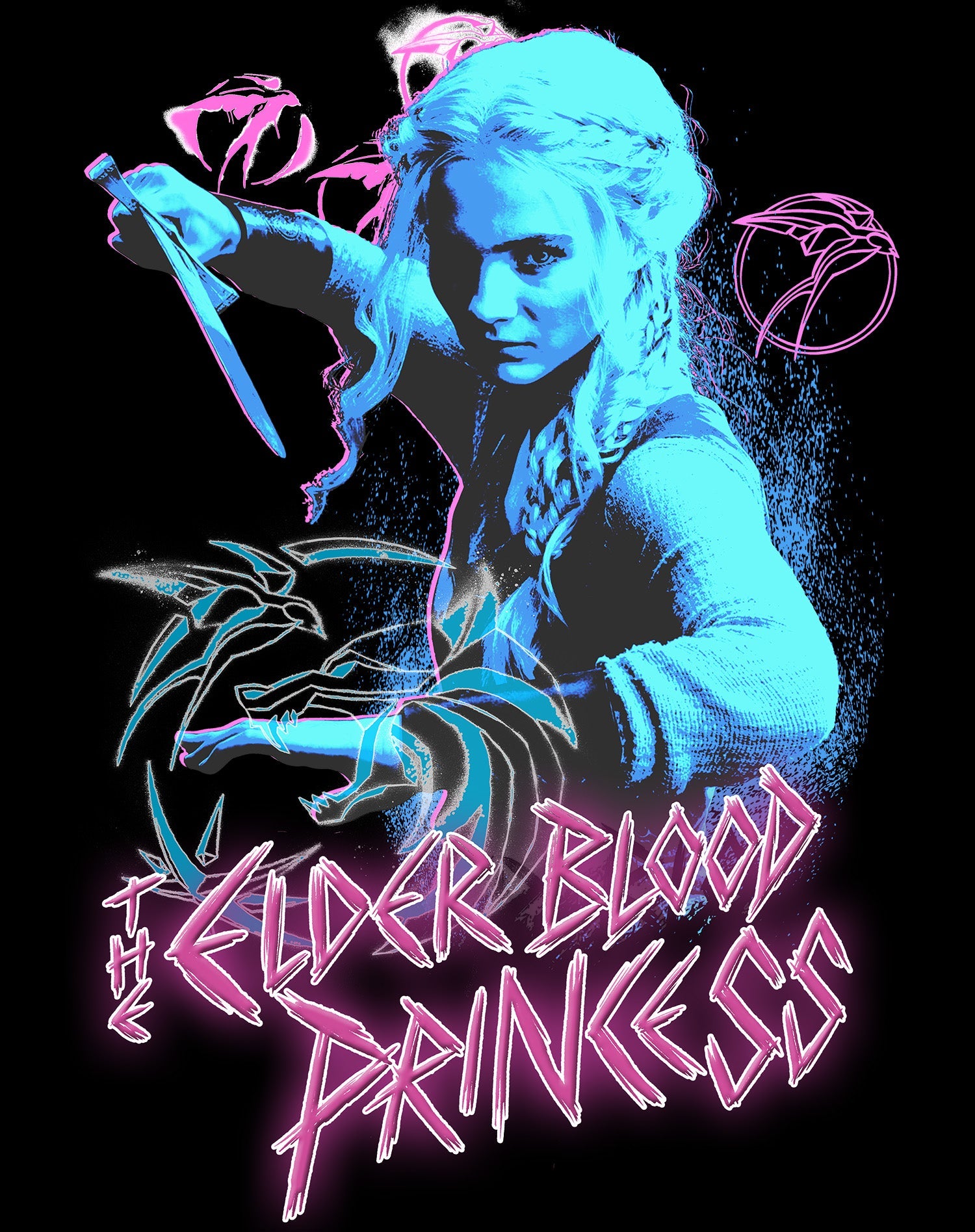 The Witcher Ciri Elder Blood Princess Official Men's T-Shirt