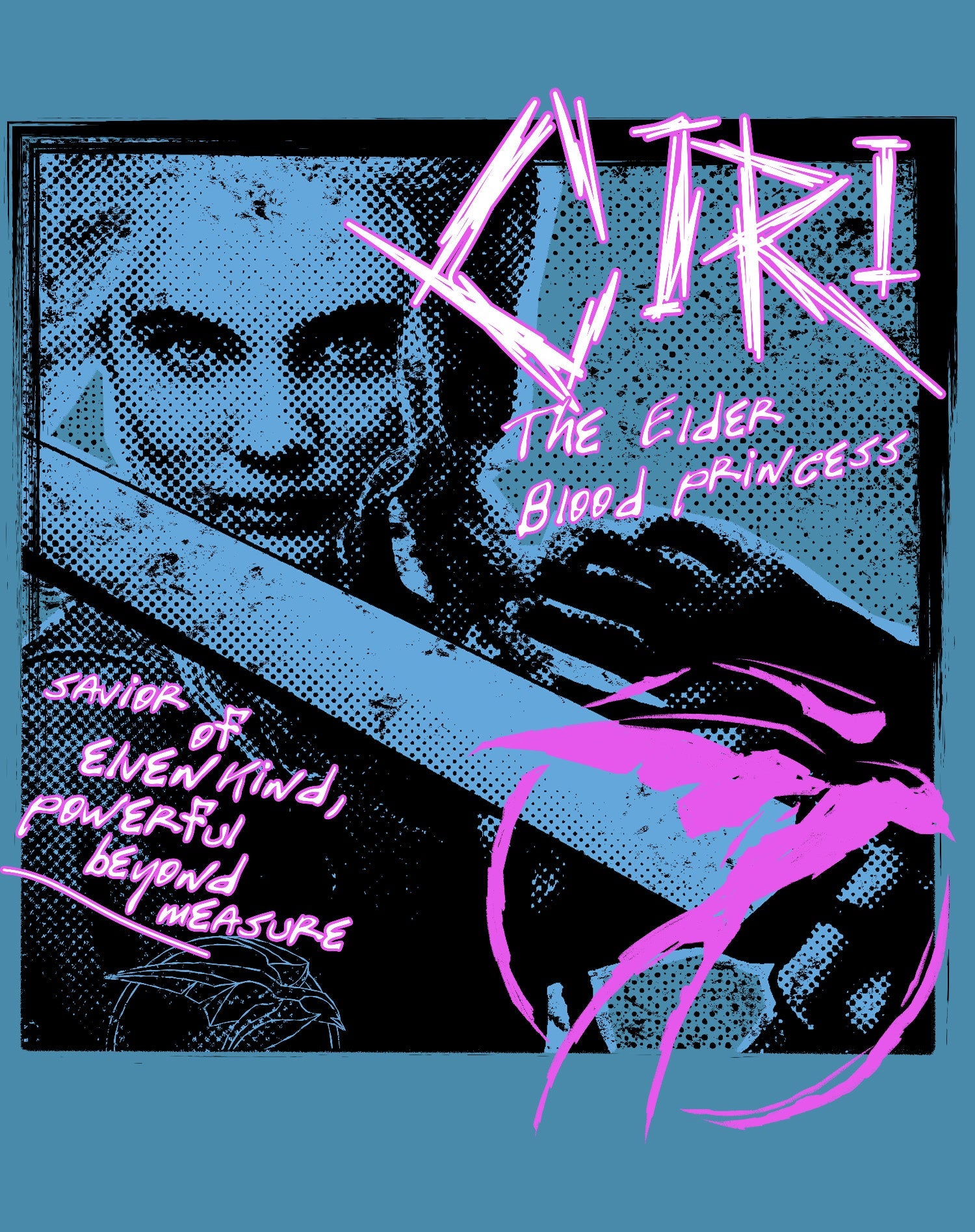 The Witcher Ciri Splash Princess Punk Official Women's T-Shirt