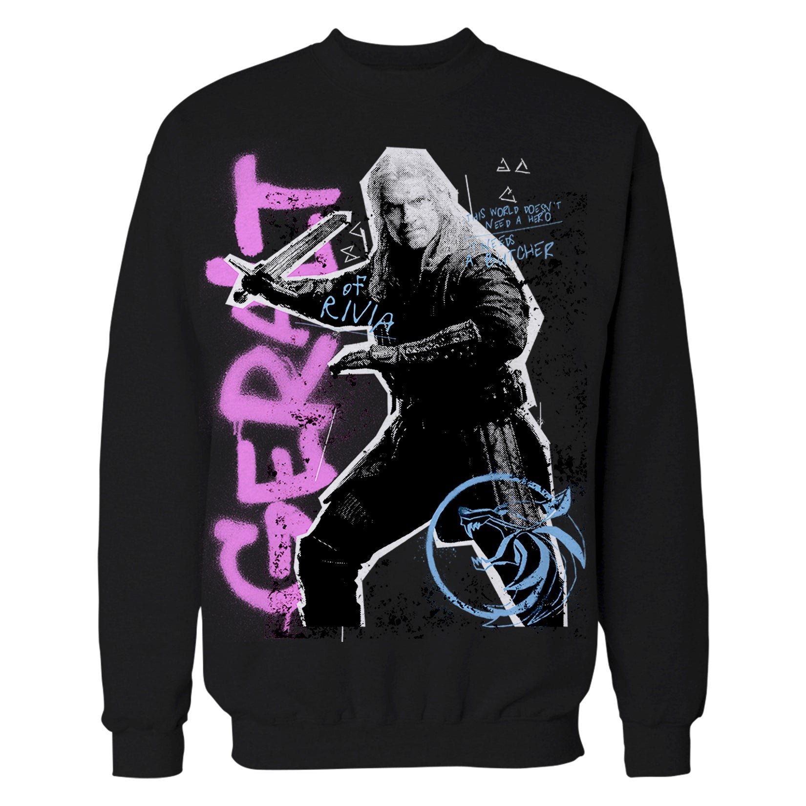 The Witcher Geralt Graffiti Slayer Official Sweatshirt