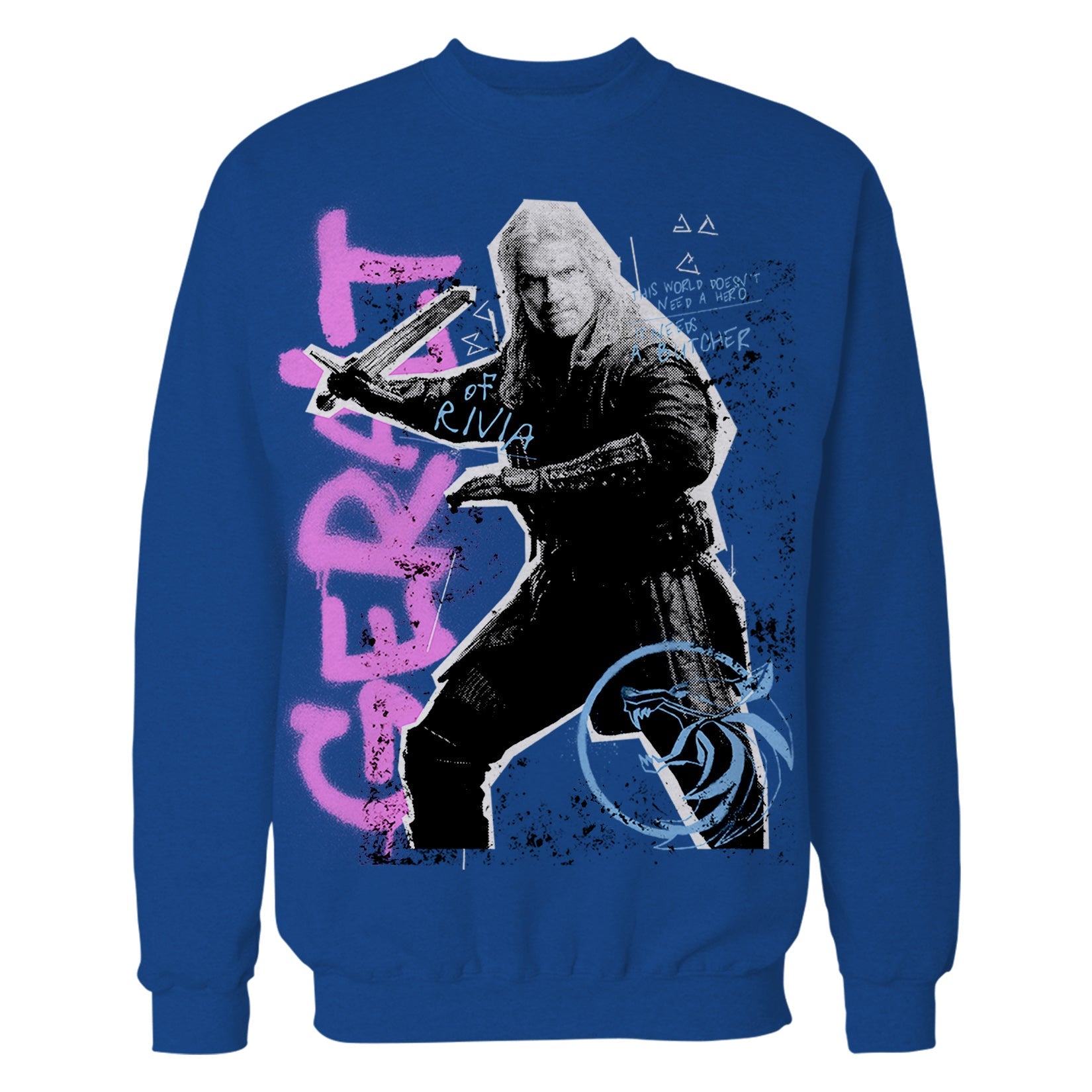 The Witcher Geralt Graffiti Slayer Official Sweatshirt