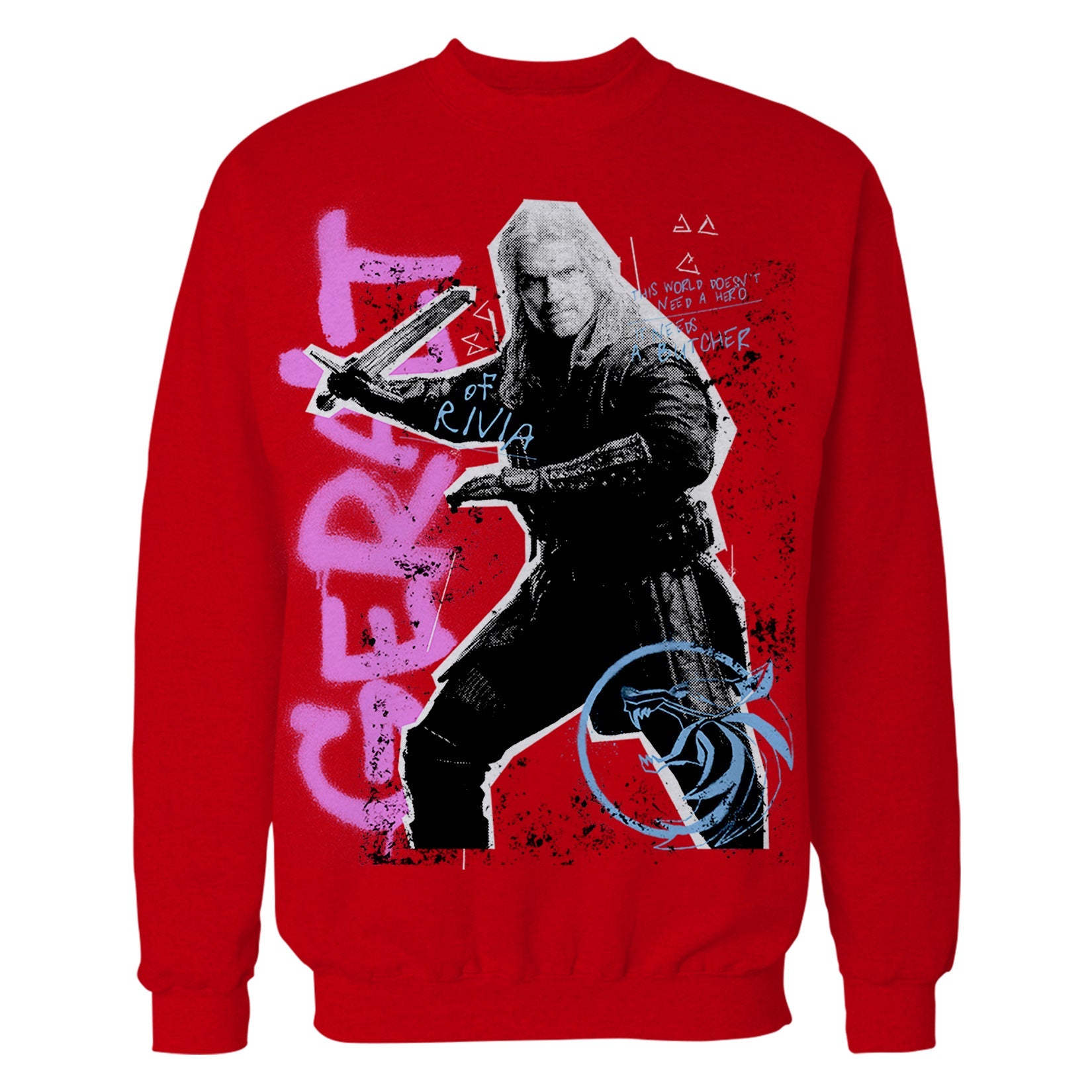 The Witcher Geralt Graffiti Slayer Official Sweatshirt