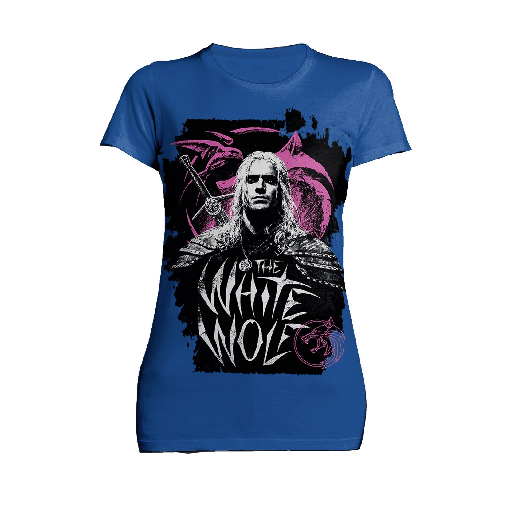 The Witcher Geralt Splash  Wolf Official Women's T-Shirt