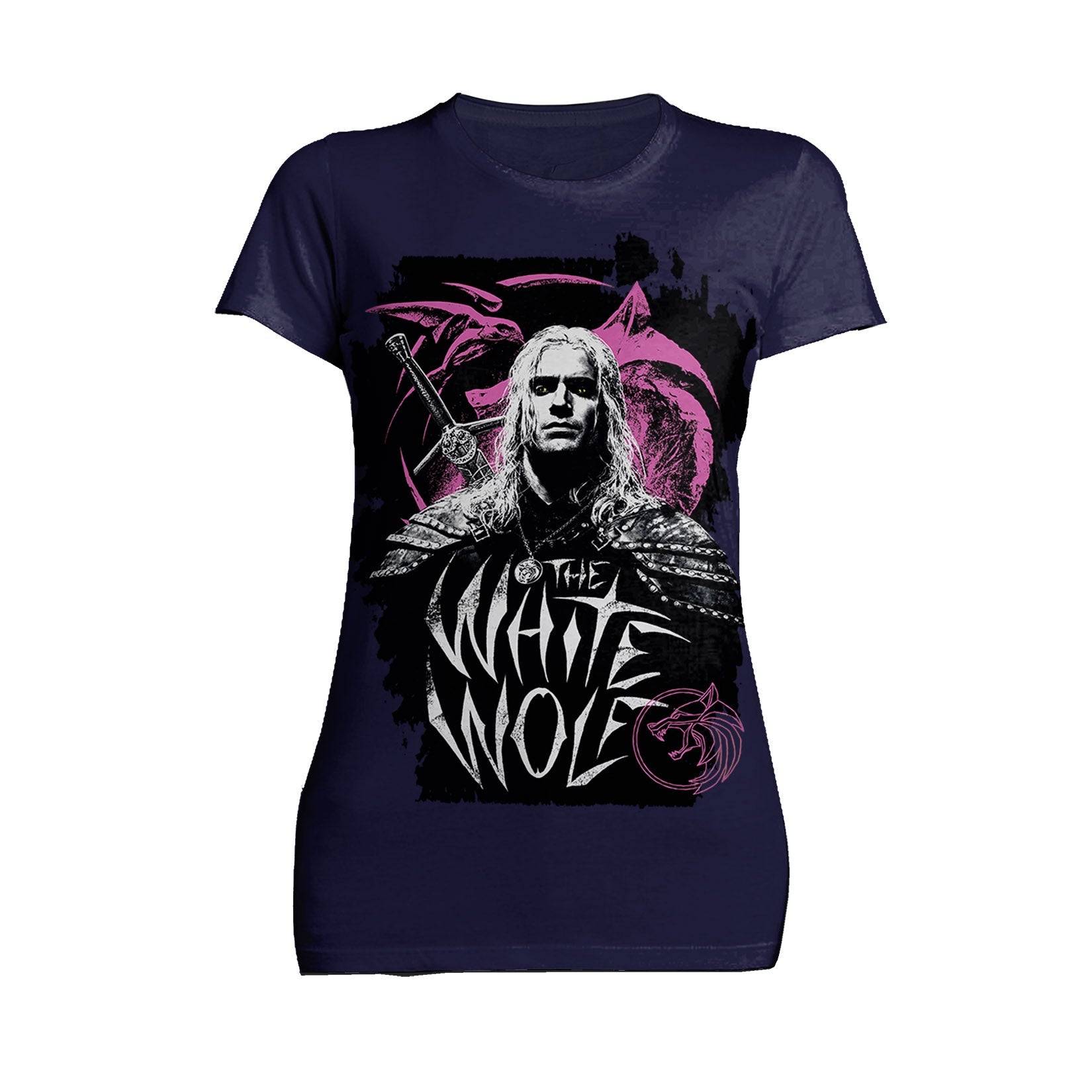 The Witcher Geralt Splash  Wolf Official Women's T-Shirt