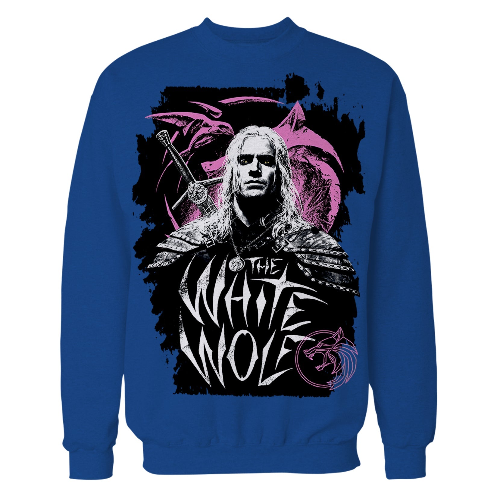 The Witcher Geralt Splash White Wolf Official Sweatshirt