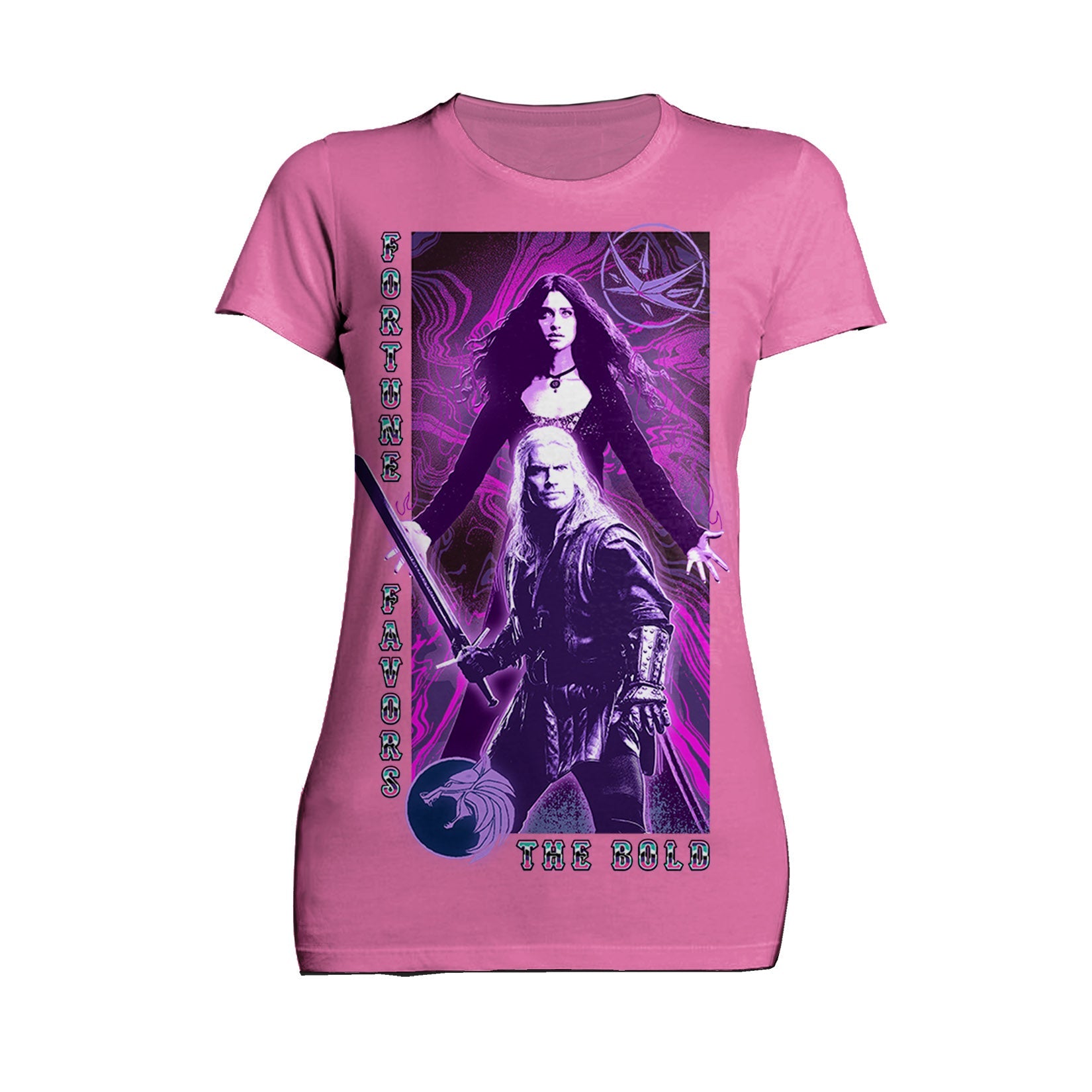 The Witcher Geralt Yennefer Portrait Bold Official Women's T-Shirt