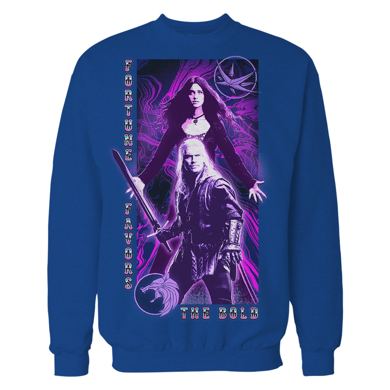 The Witcher Geralt Yennefer Portrait Bold Official Sweatshirt