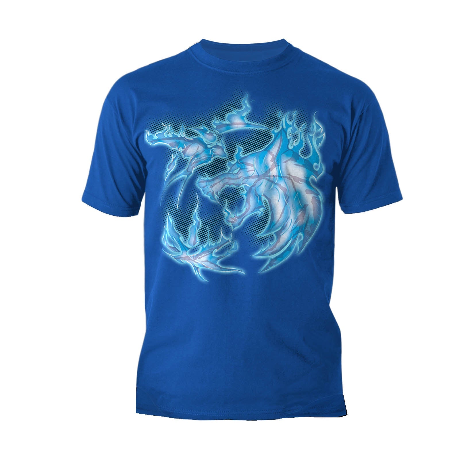 The Witcher Logo Blue Fire Ice Official Men's T-Shirt