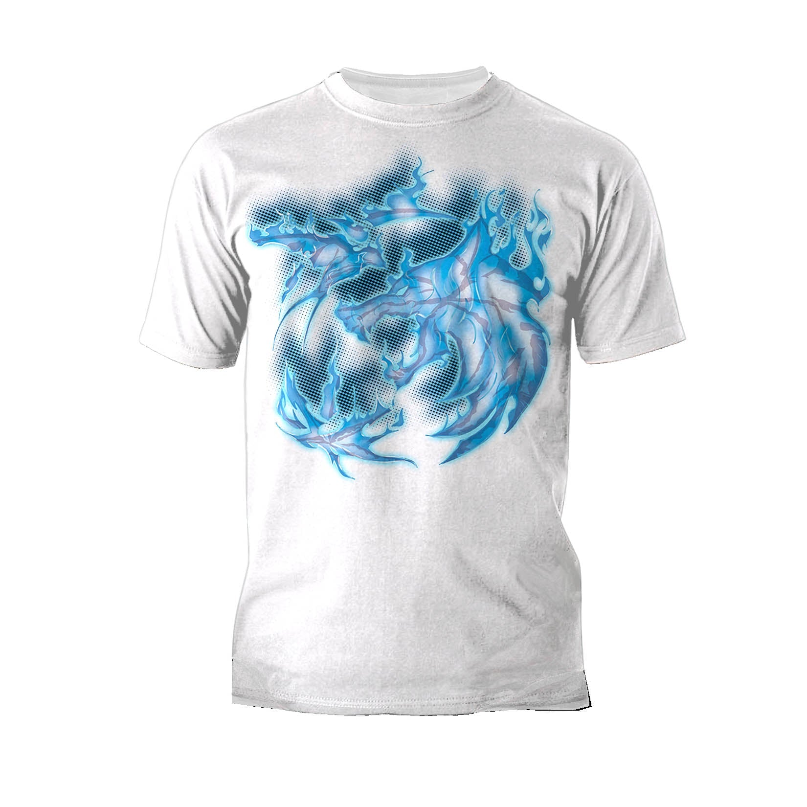 The Witcher Logo Blue Fire Ice Official Men's T-Shirt