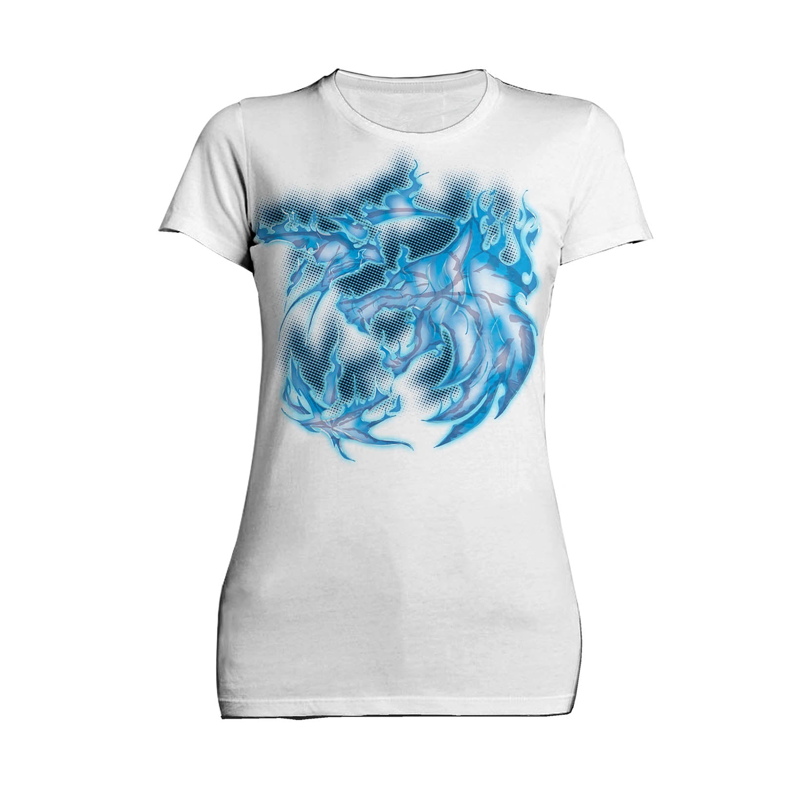 The Witcher Logo Blue Fire Ice Official Women's T-Shirt