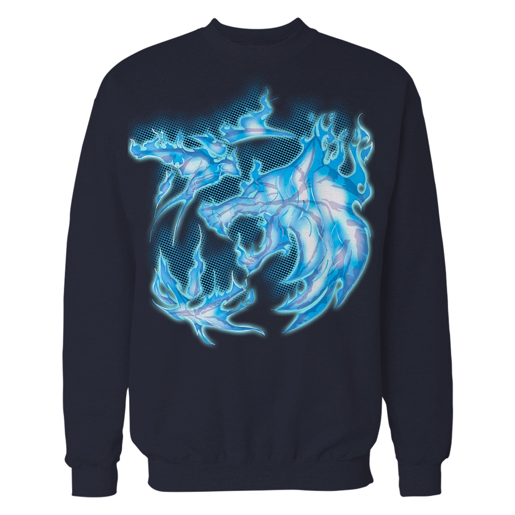 The Witcher Logo Blue Fire Ice Official Sweatshirt