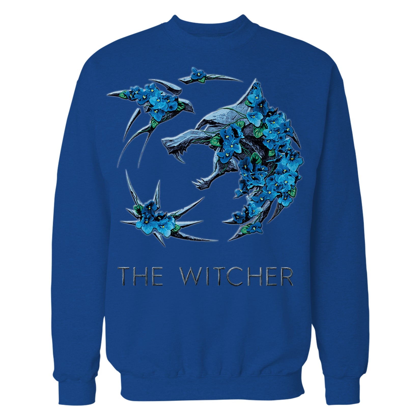 The Witcher Logo Metallic Flowers Official Sweatshirt