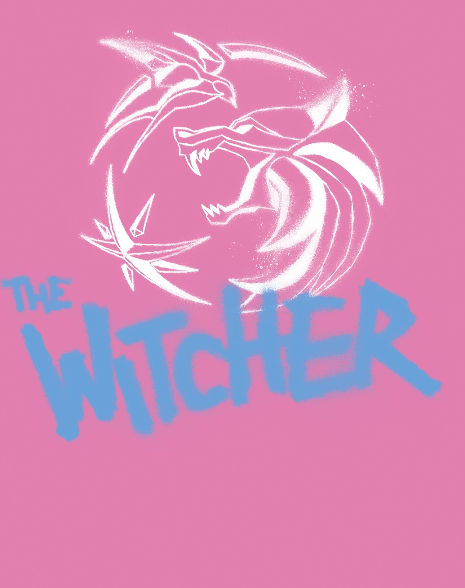 The Witcher Logo Stencil Slayer Official Men's T-Shirt