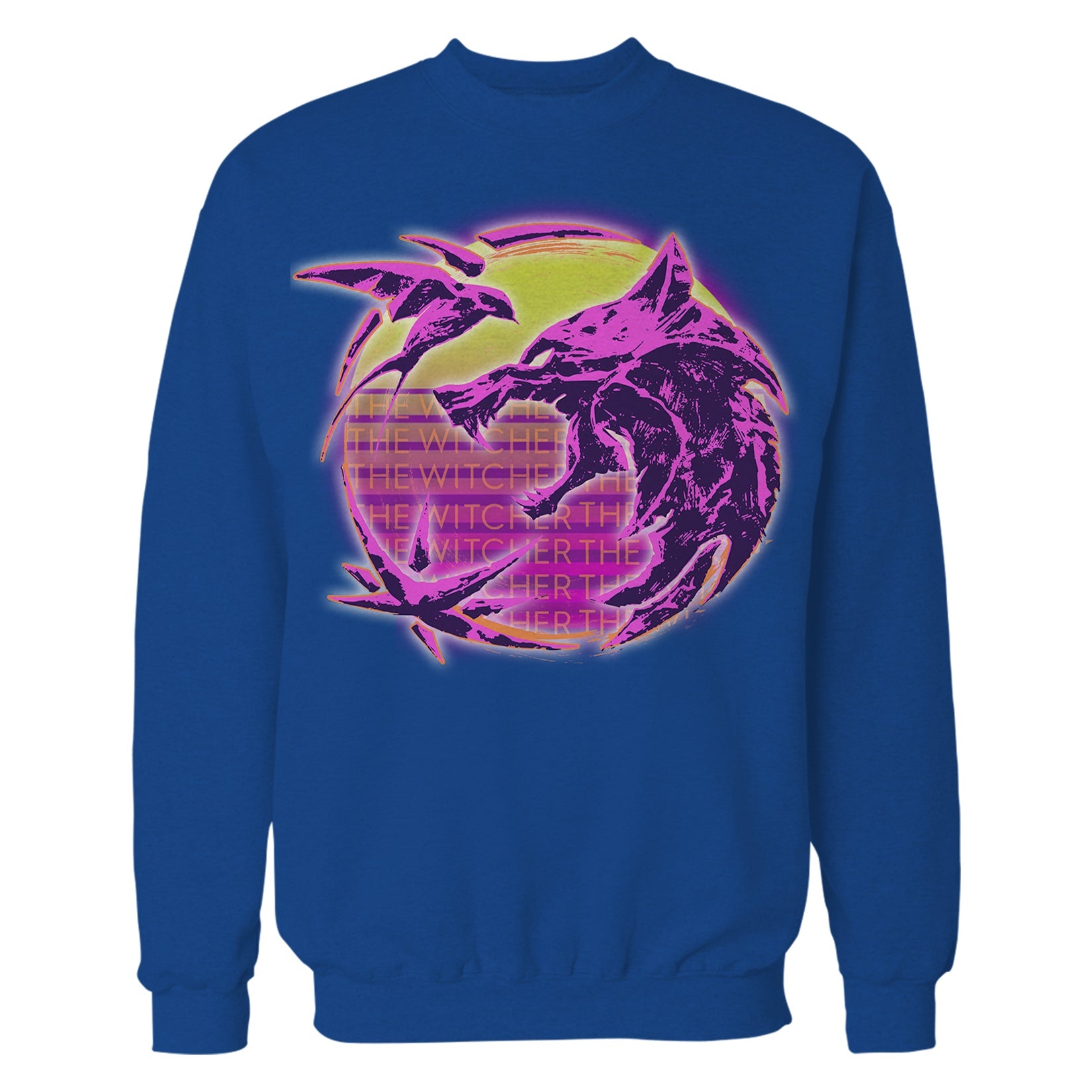 The Witcher Logo Synthwave Neon Sunset Official Sweatshirt