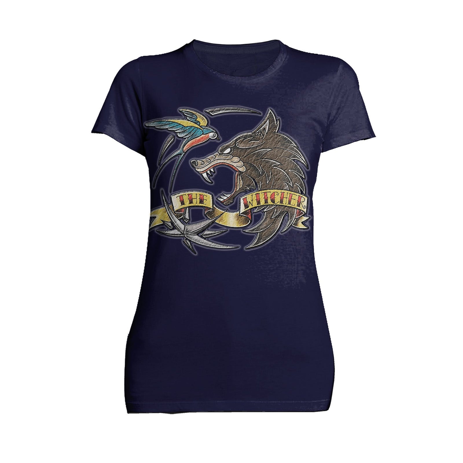 The Witcher Logo Tattoo Wolf Official Women's T-Shirt
