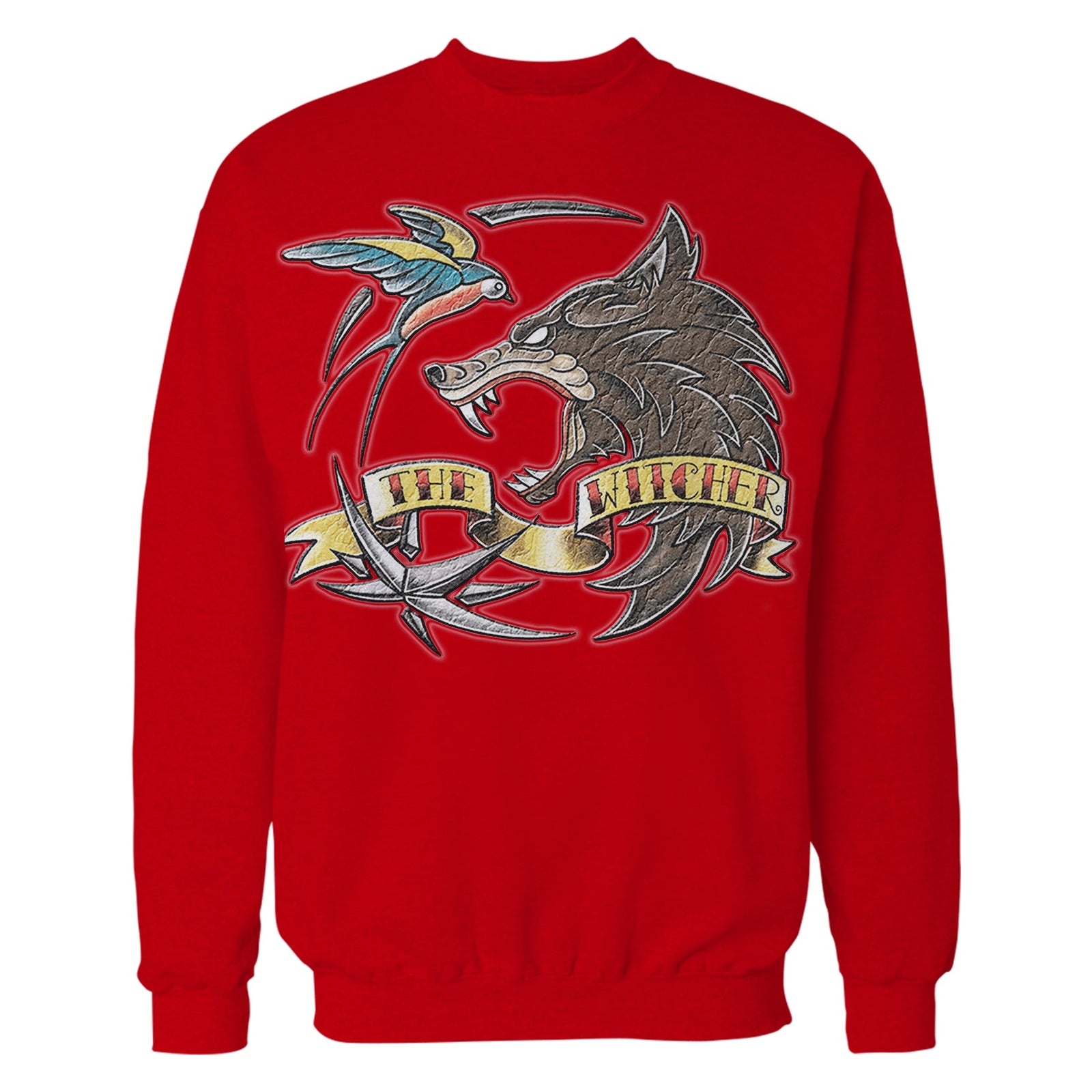 The Witcher Logo Tattoo Wolf Official Sweatshirt