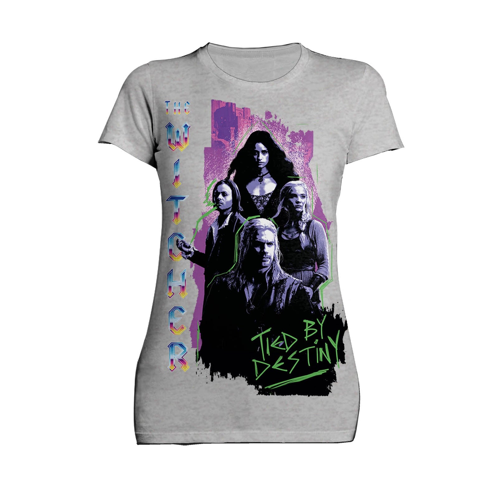 The Witcher Splash Tied Destiny Official Women's T-Shirt