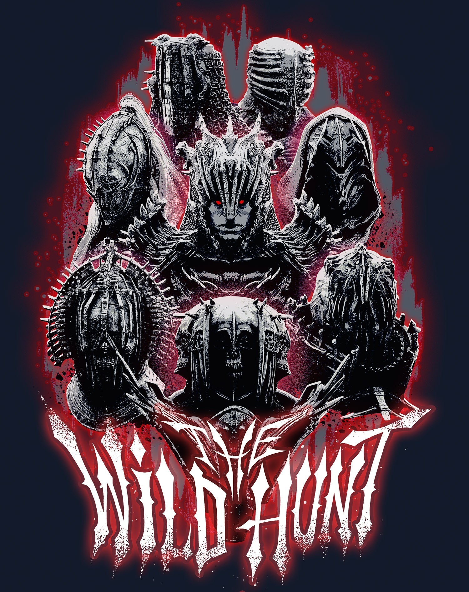 The Witcher Wild Hunt Riders Headshot Official Men's T-Shirt