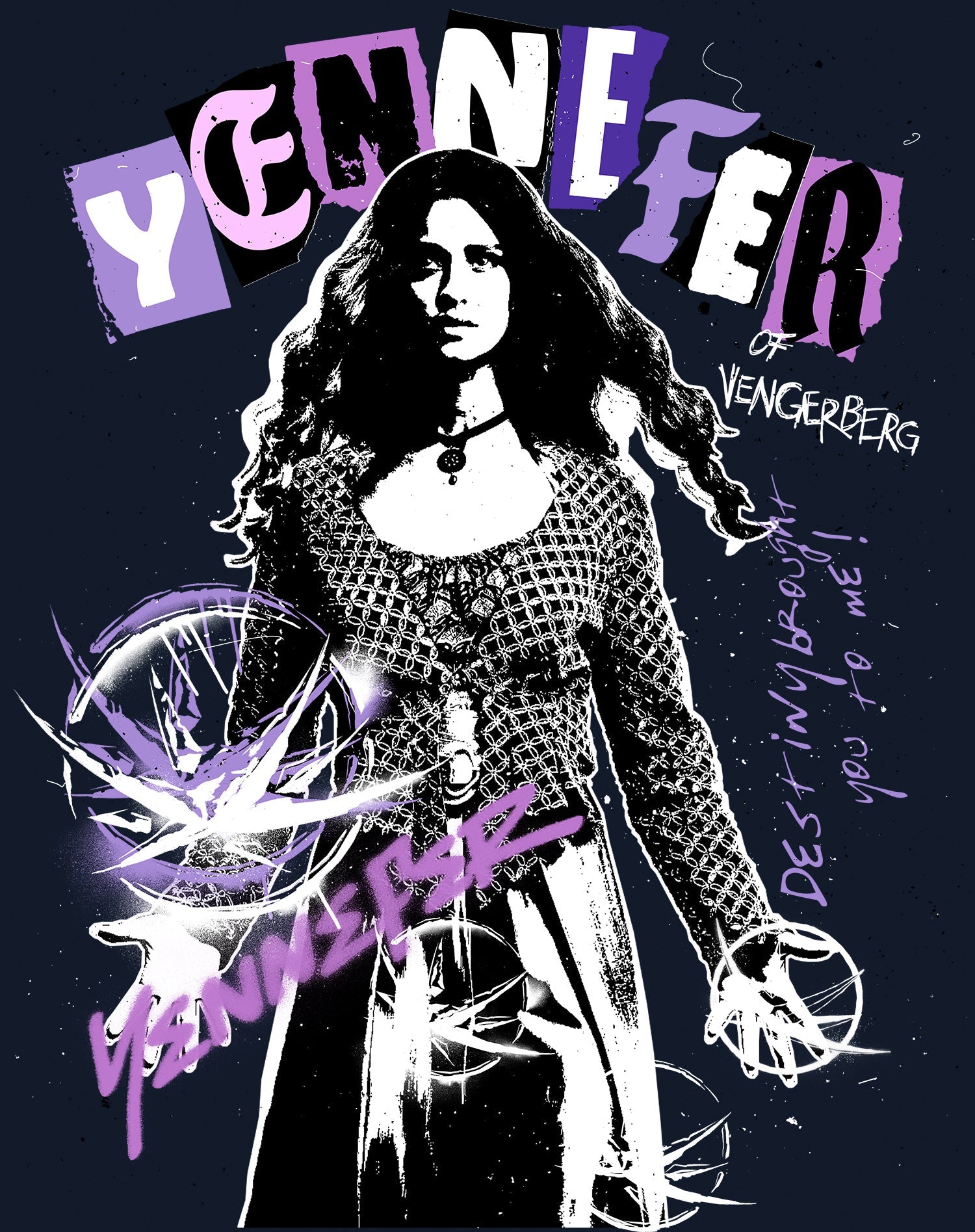 The Witcher Yennefer Punk Vengerberg Official Men's T-Shirt