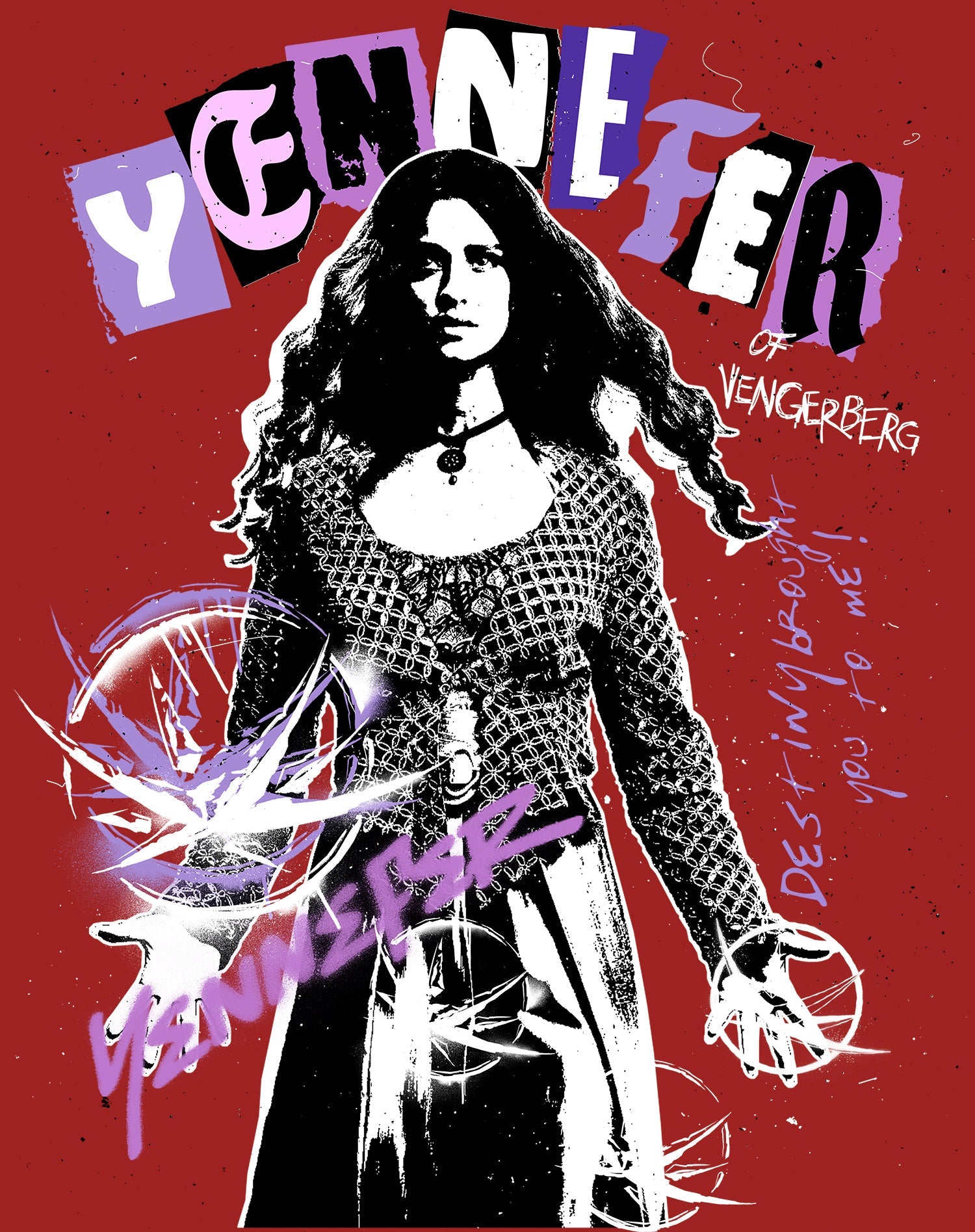 The Witcher Yennefer Punk Vengerberg Official Women's T-Shirt