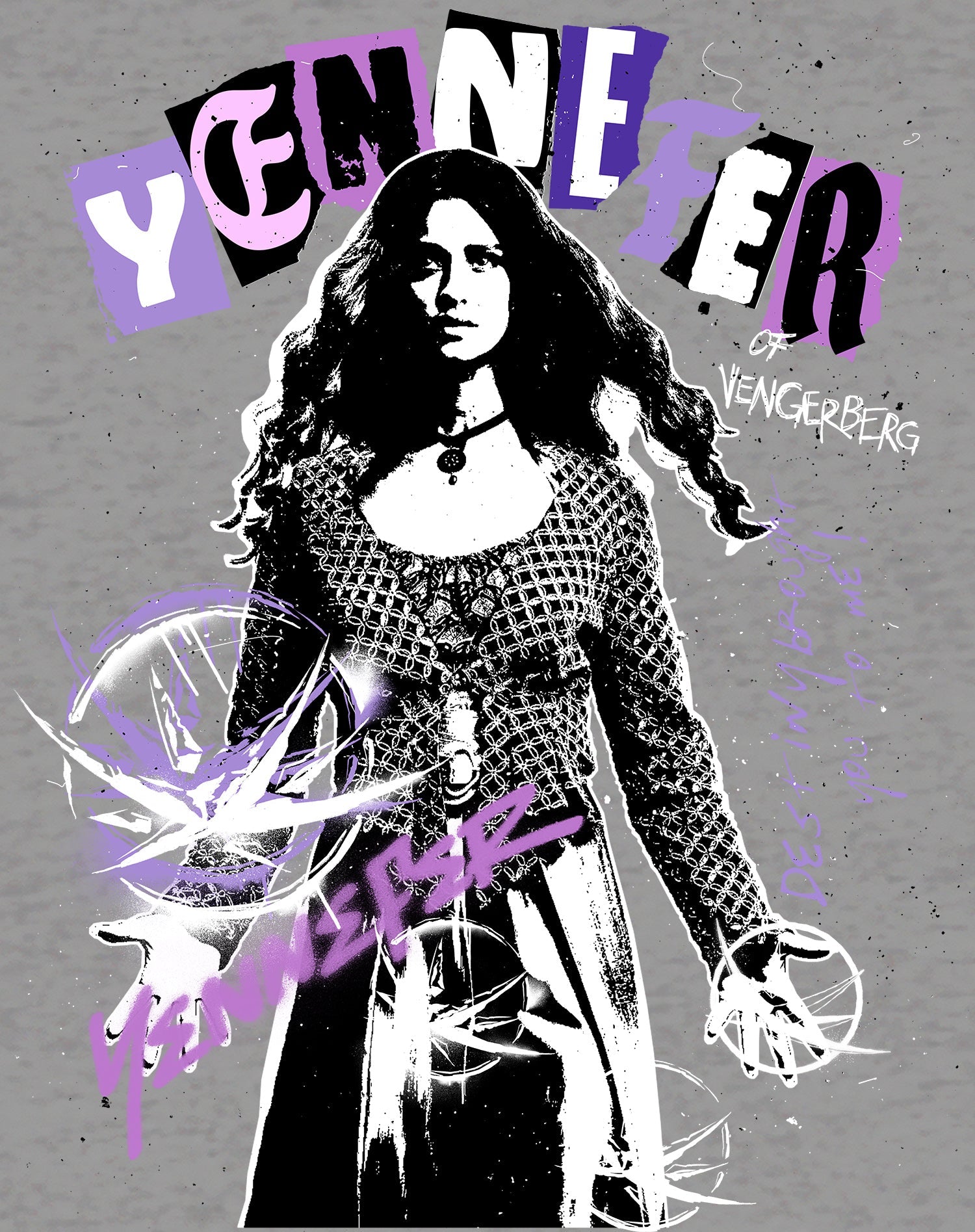 The Witcher Yennefer Punk Vengerberg Official Men's T-Shirt