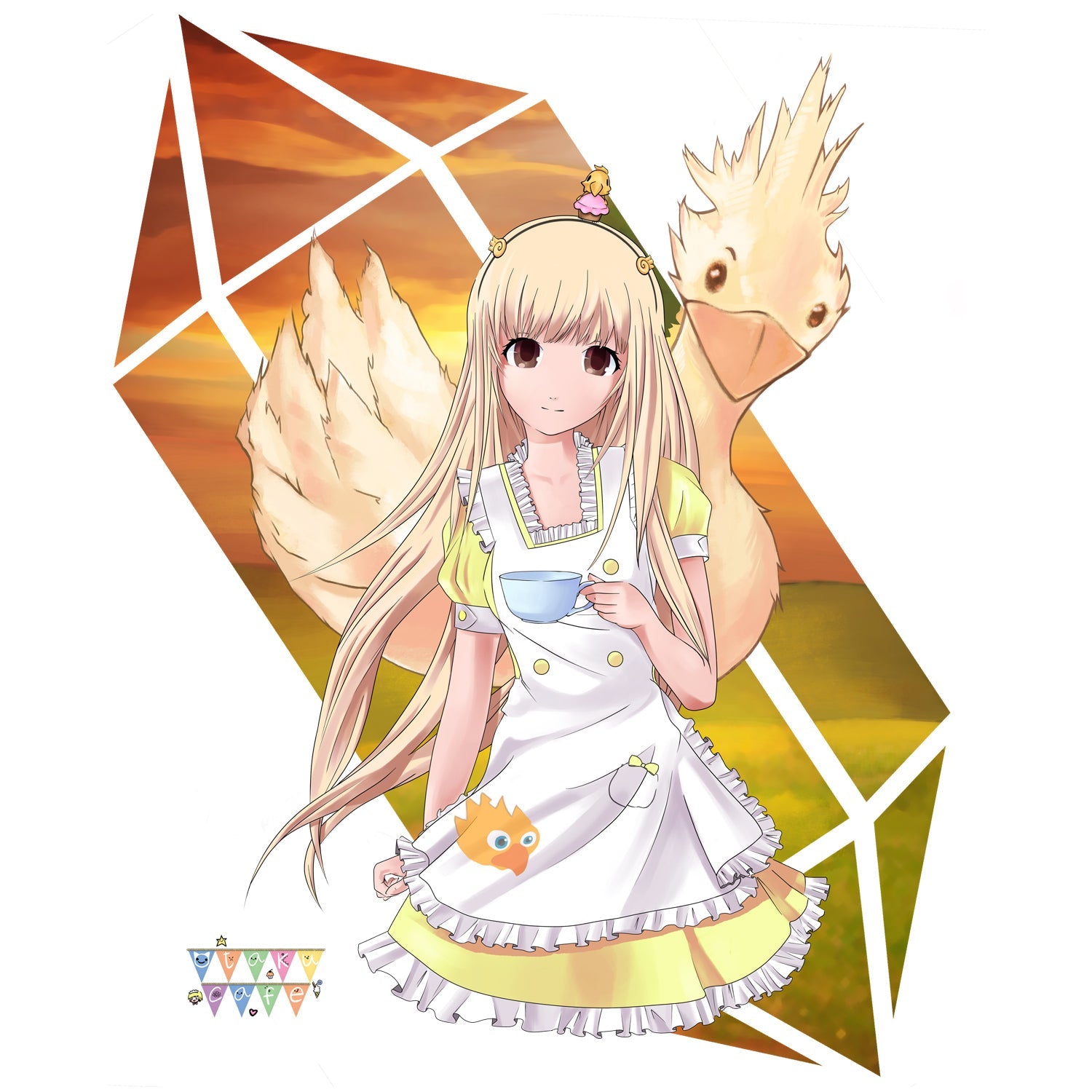 Otaku Caf̩e Choco Official Men's T-shirt ()