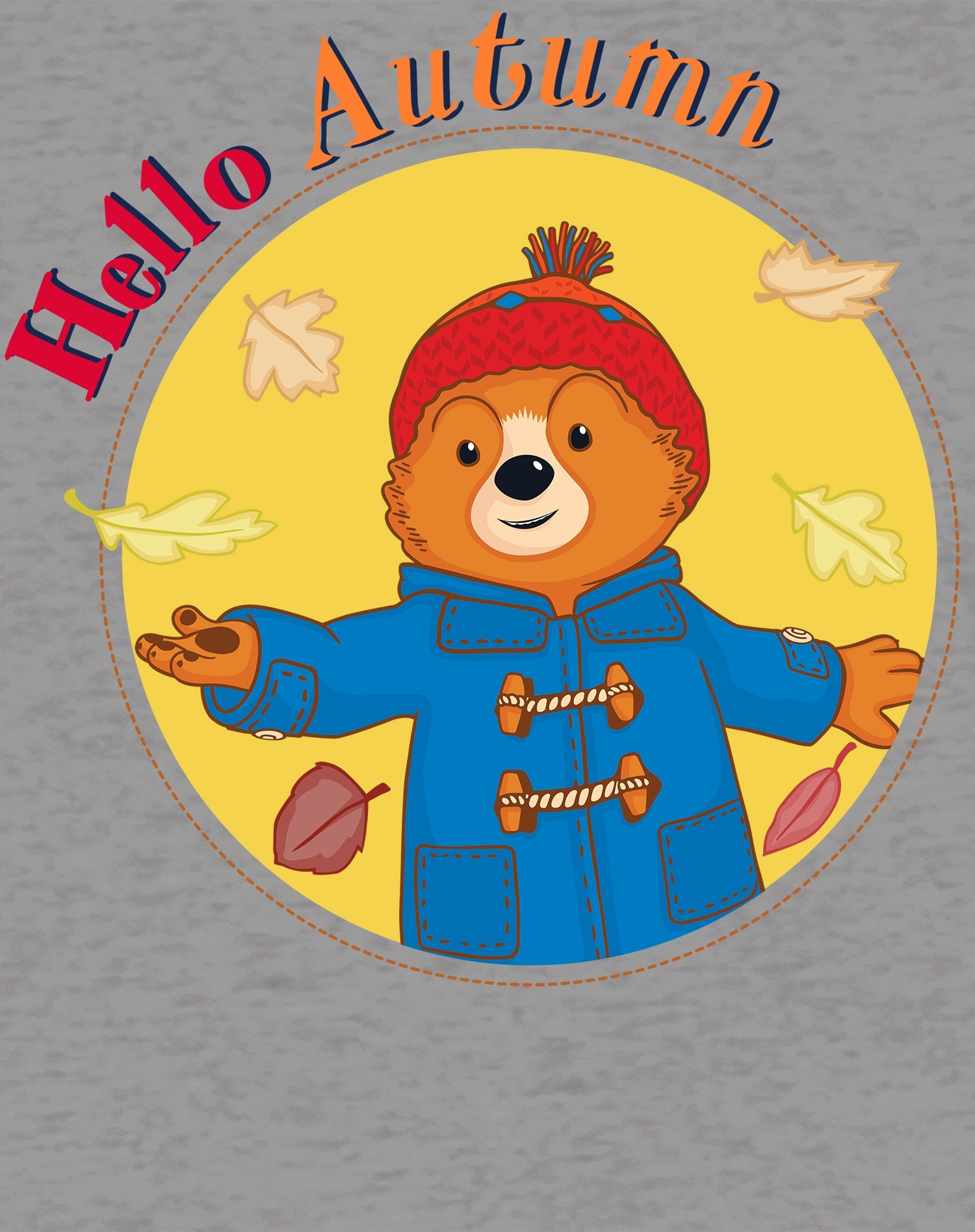 Paddington Bear Adventures Badge Hello Autumn Official Youth T-Shirt