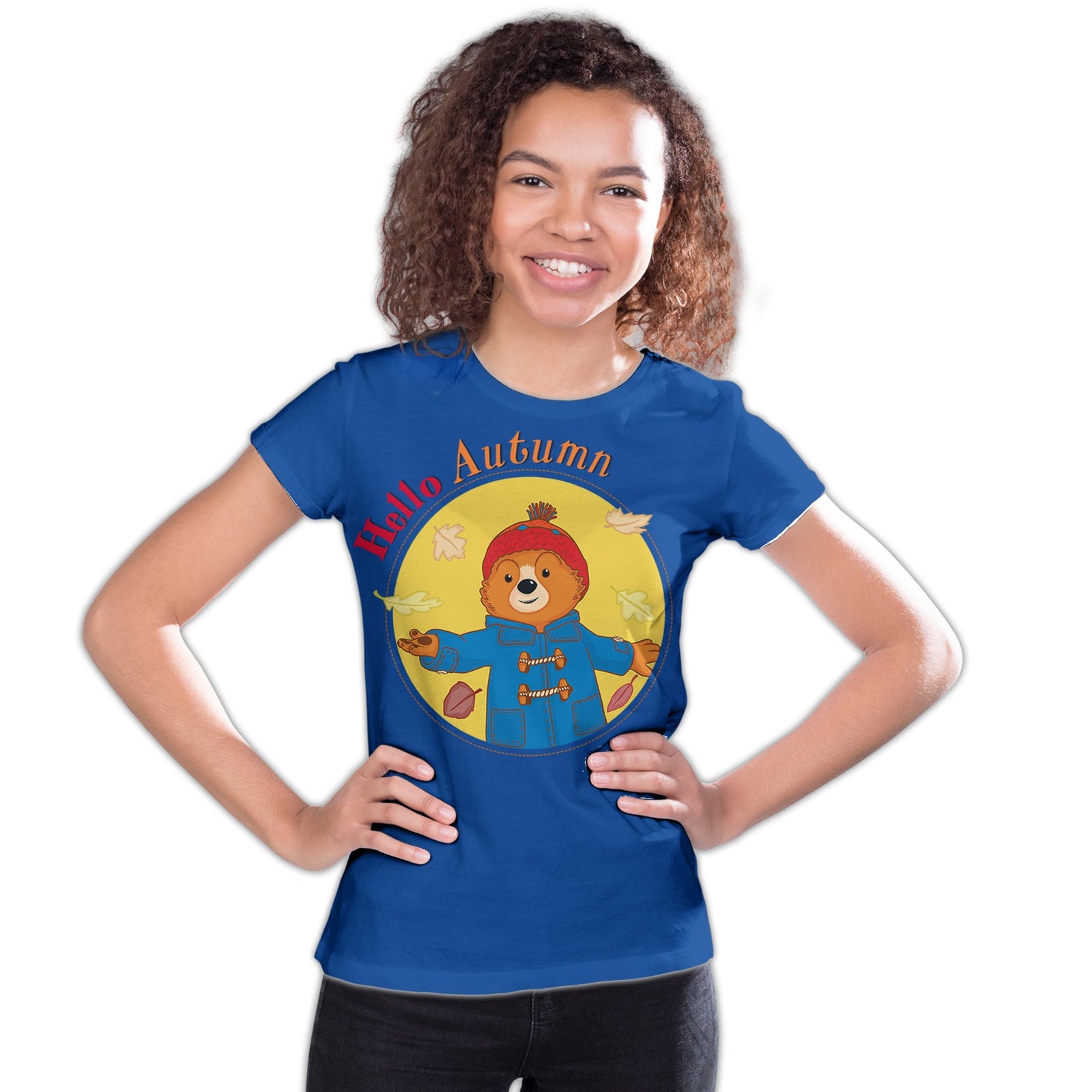 Paddington Bear Adventures Badge Hello Autumn Official Youth T-Shirt