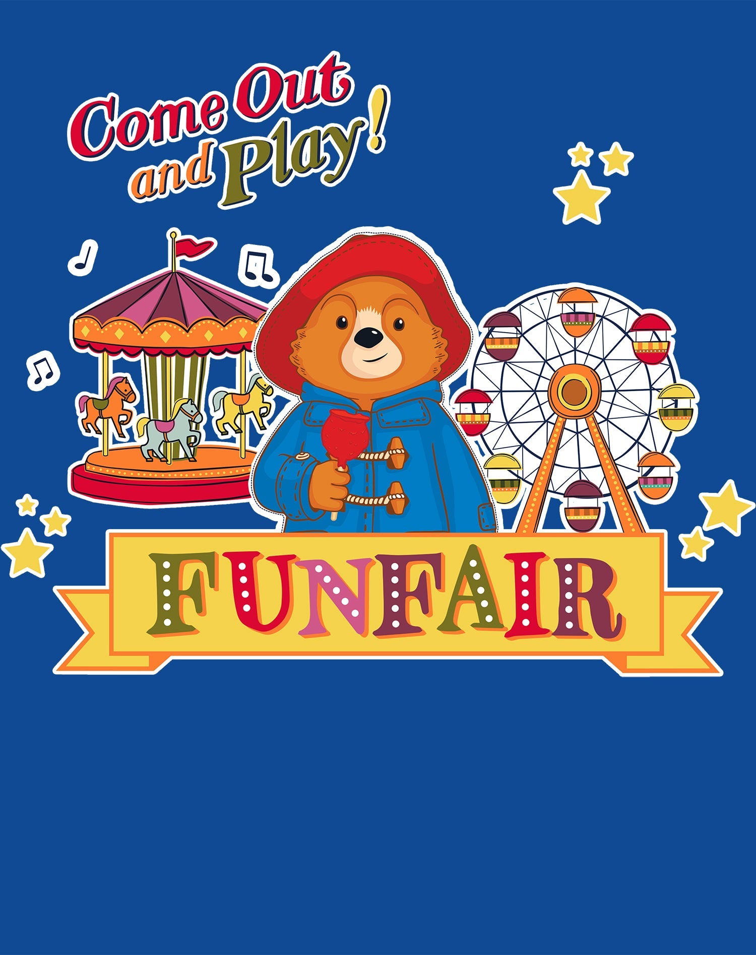 Paddington Bear Adventures Come Out & Play Official Youth T-Shirt