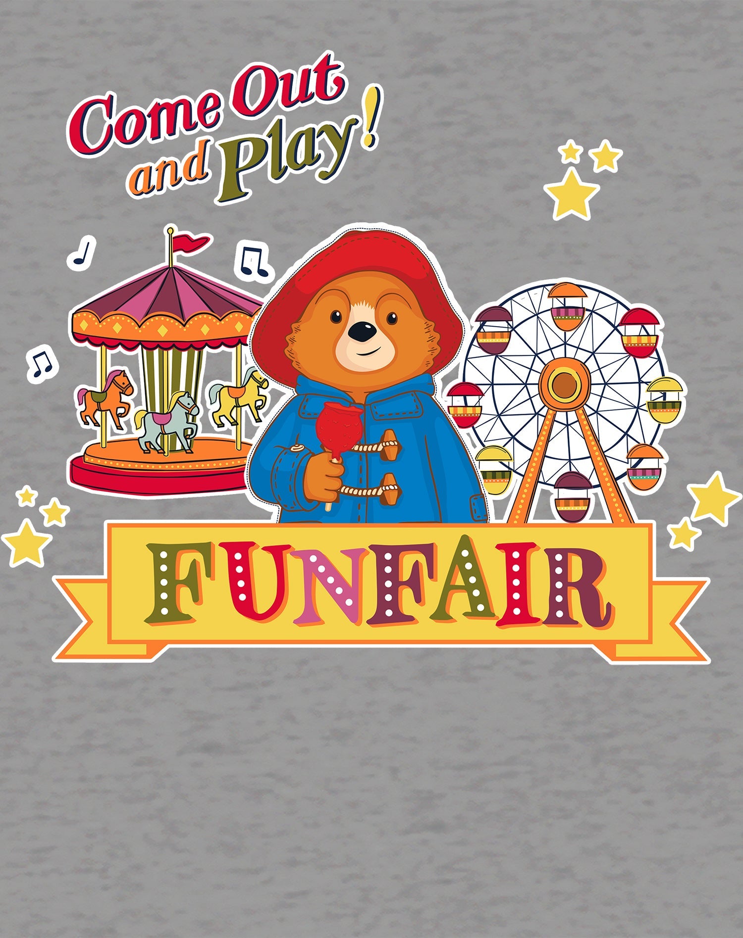 Paddington Bear Adventures Come Out & Play Official Youth T-Shirt