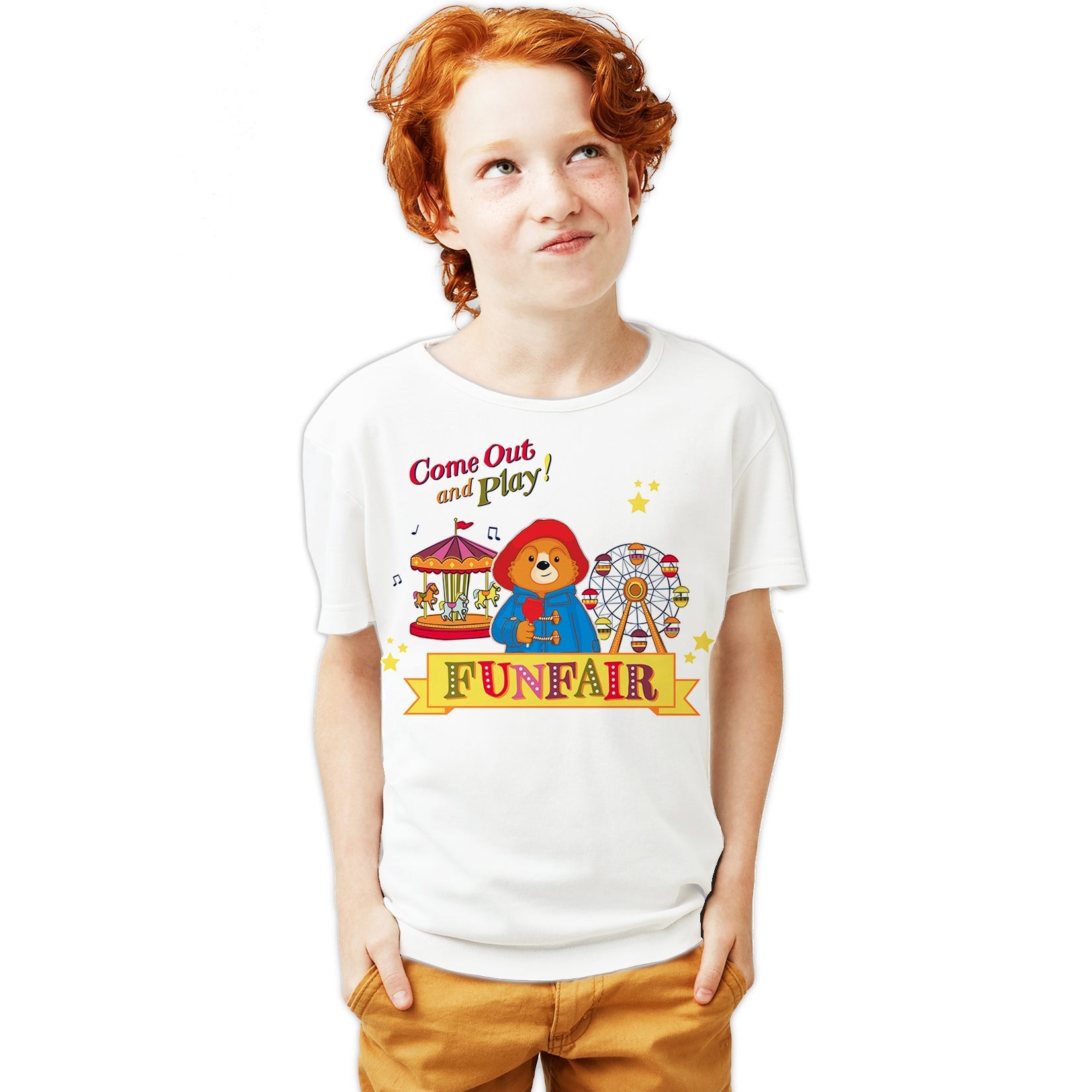 Paddington Bear Adventures Come Out & Play Official Youth T-Shirt