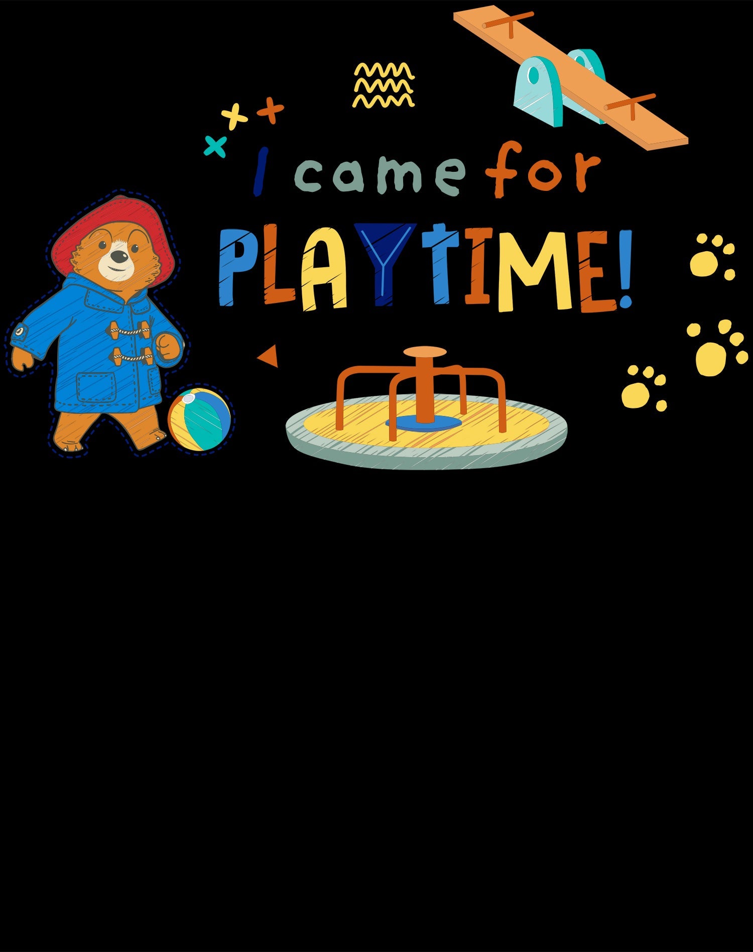 Paddington Bear Adventures Meme Playtime Official Youth T-Shirt