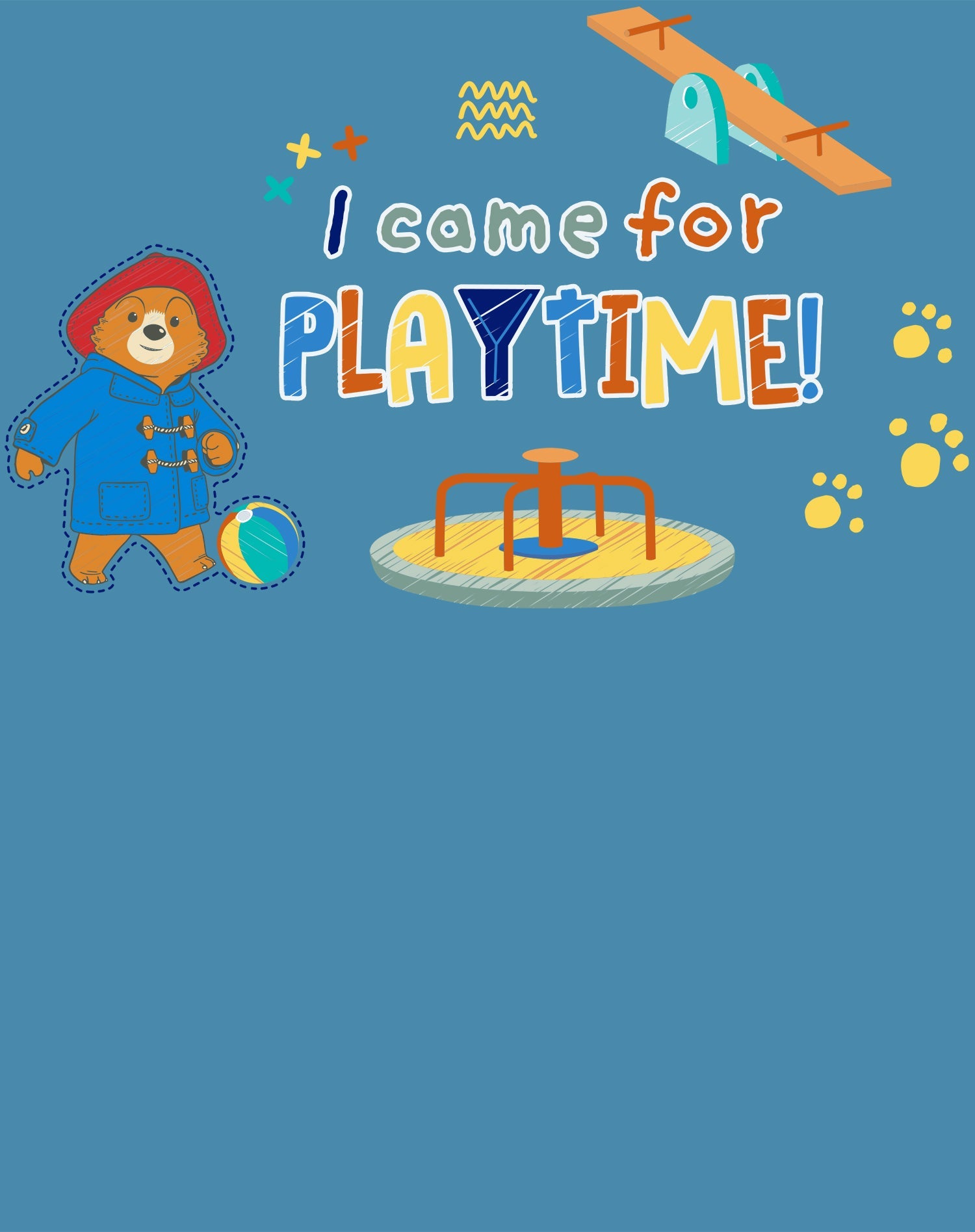 Paddington Bear Adventures Meme Playtime Official Youth T-Shirt