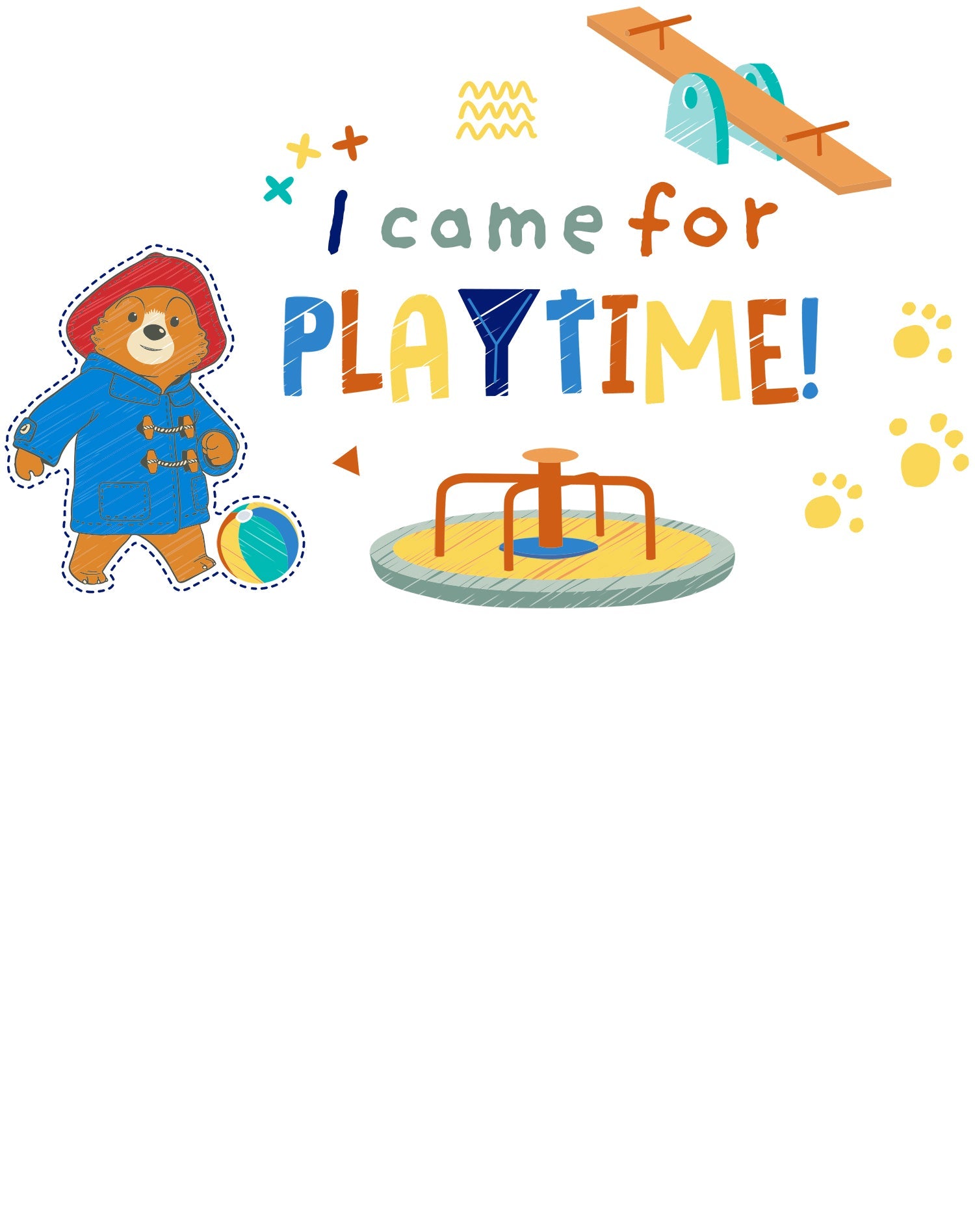 Paddington Bear Adventures Meme Playtime Official Youth T-Shirt
