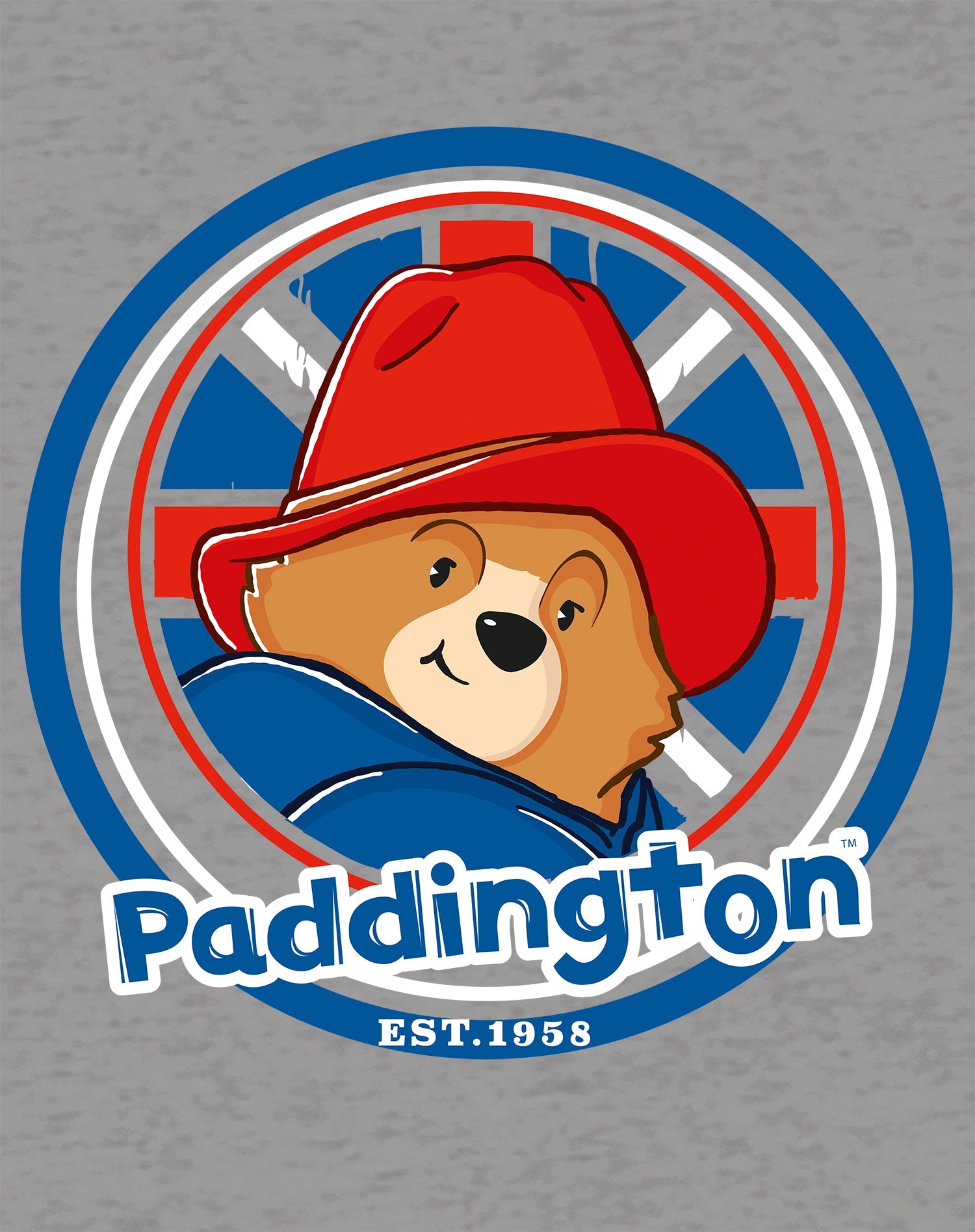 Paddington Bear Collegiate Badge Logo Smile Women's T-Shirt